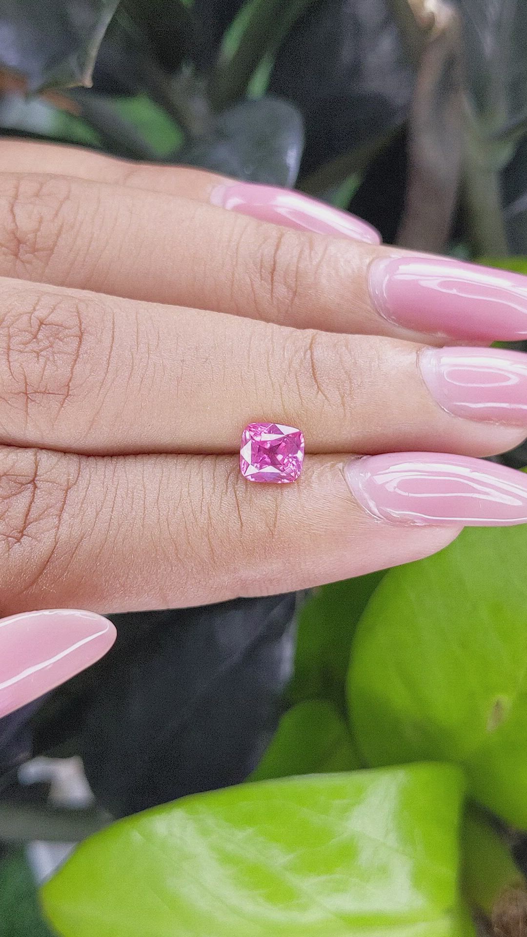 1.24 Ct. Purplish Pink Sapphire from Tanzania Size Video
