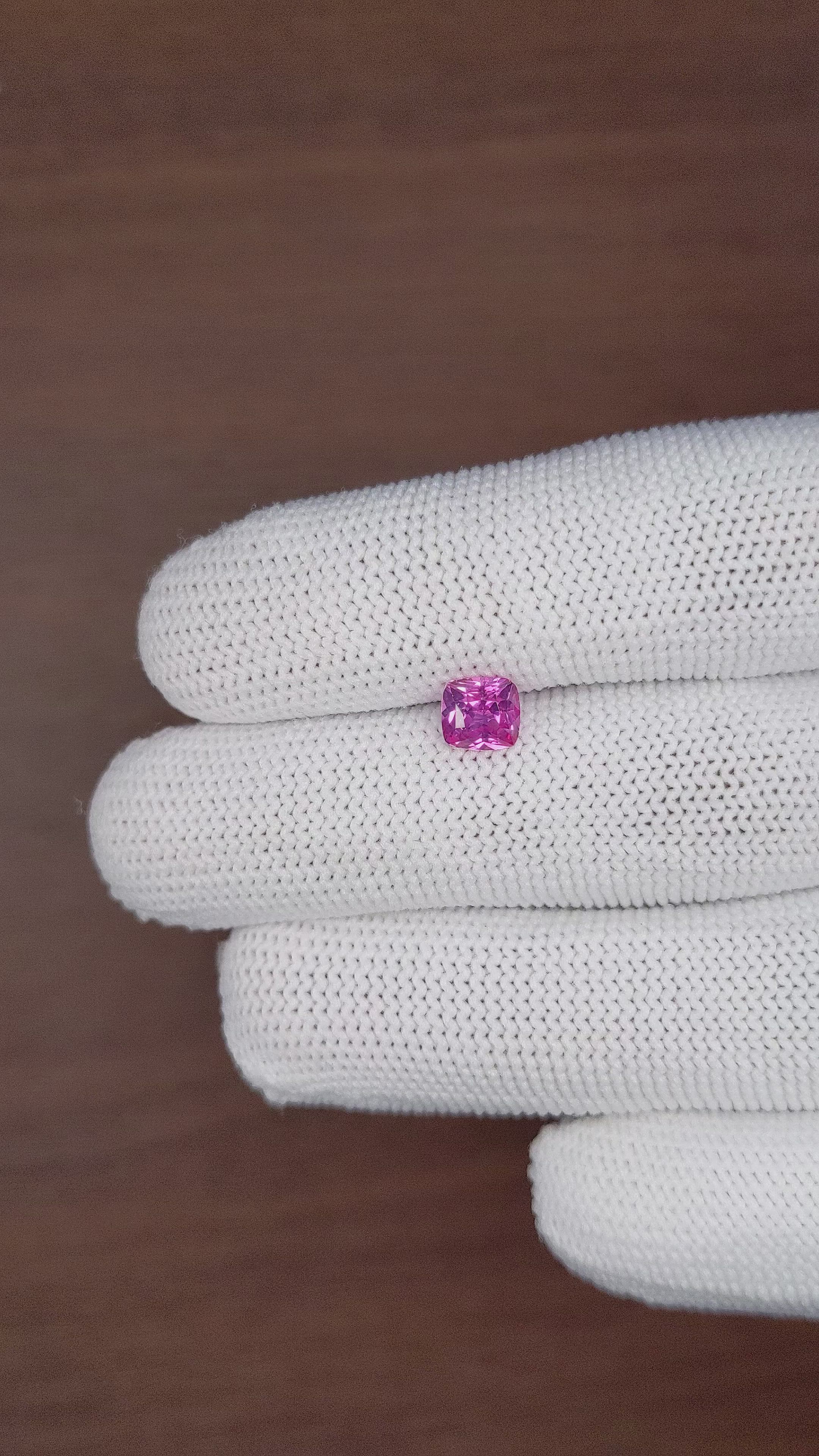 1.24 Ct. Purplish Pink Sapphire from Tanzania Size Video