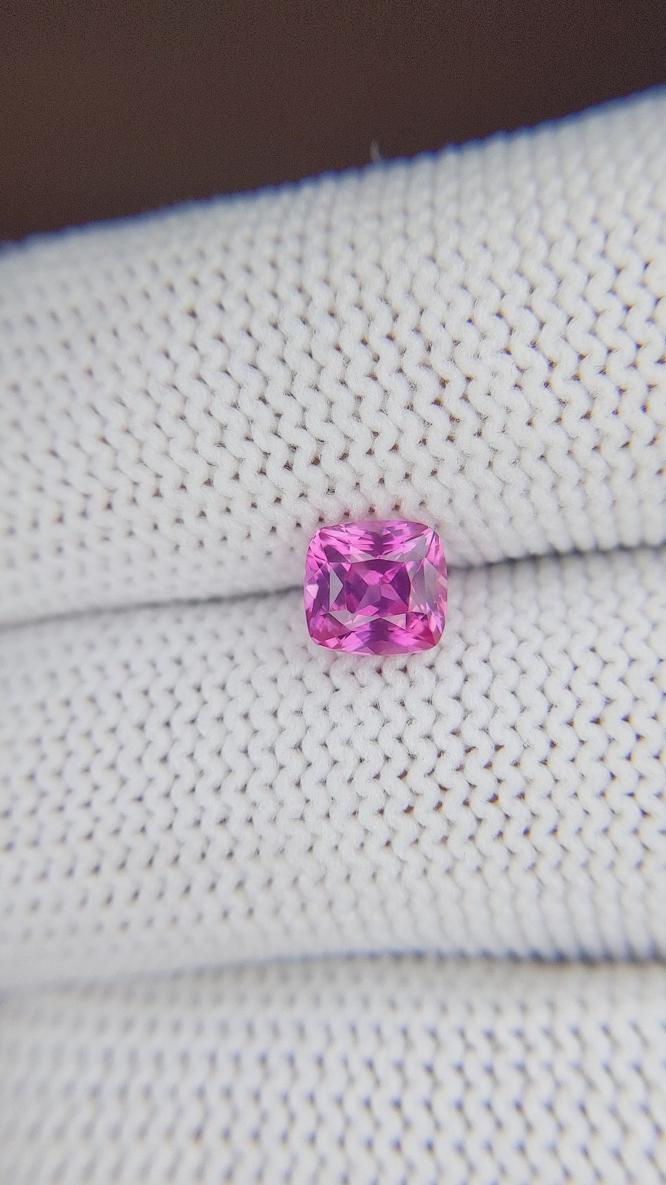 1.24 Ct. Purplish Pink Sapphire from Tanzania Size Video