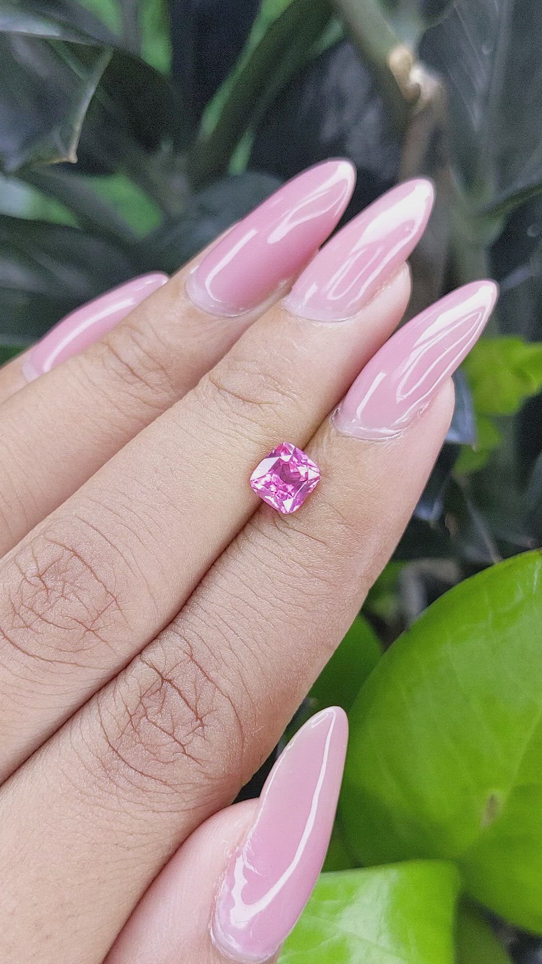 1.24 Ct. Purplish Pink Sapphire from Tanzania Size Video