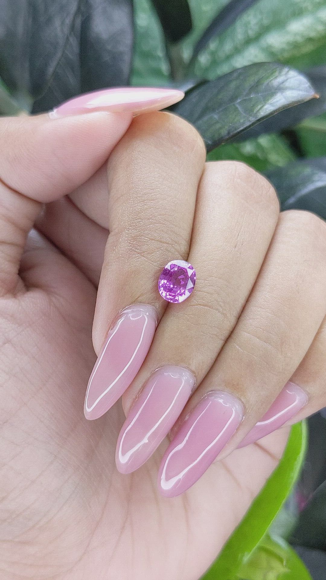 1.49 Ct. Purple Sapphire from Tanzania Size Video