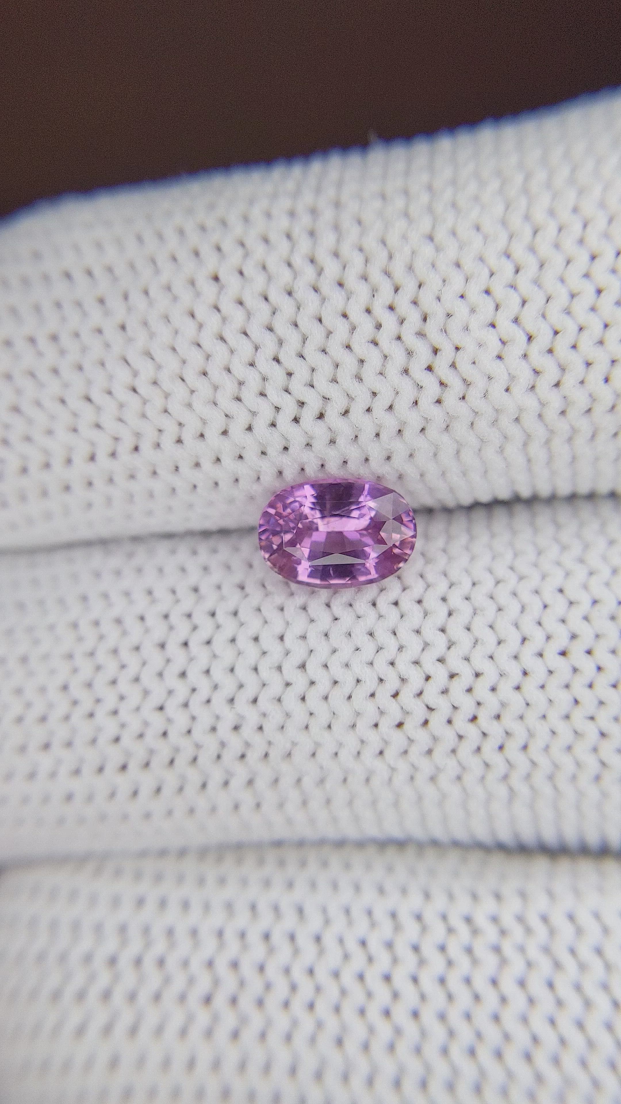 1.32 Ct. Purple Sapphire from Tanzania Size Video