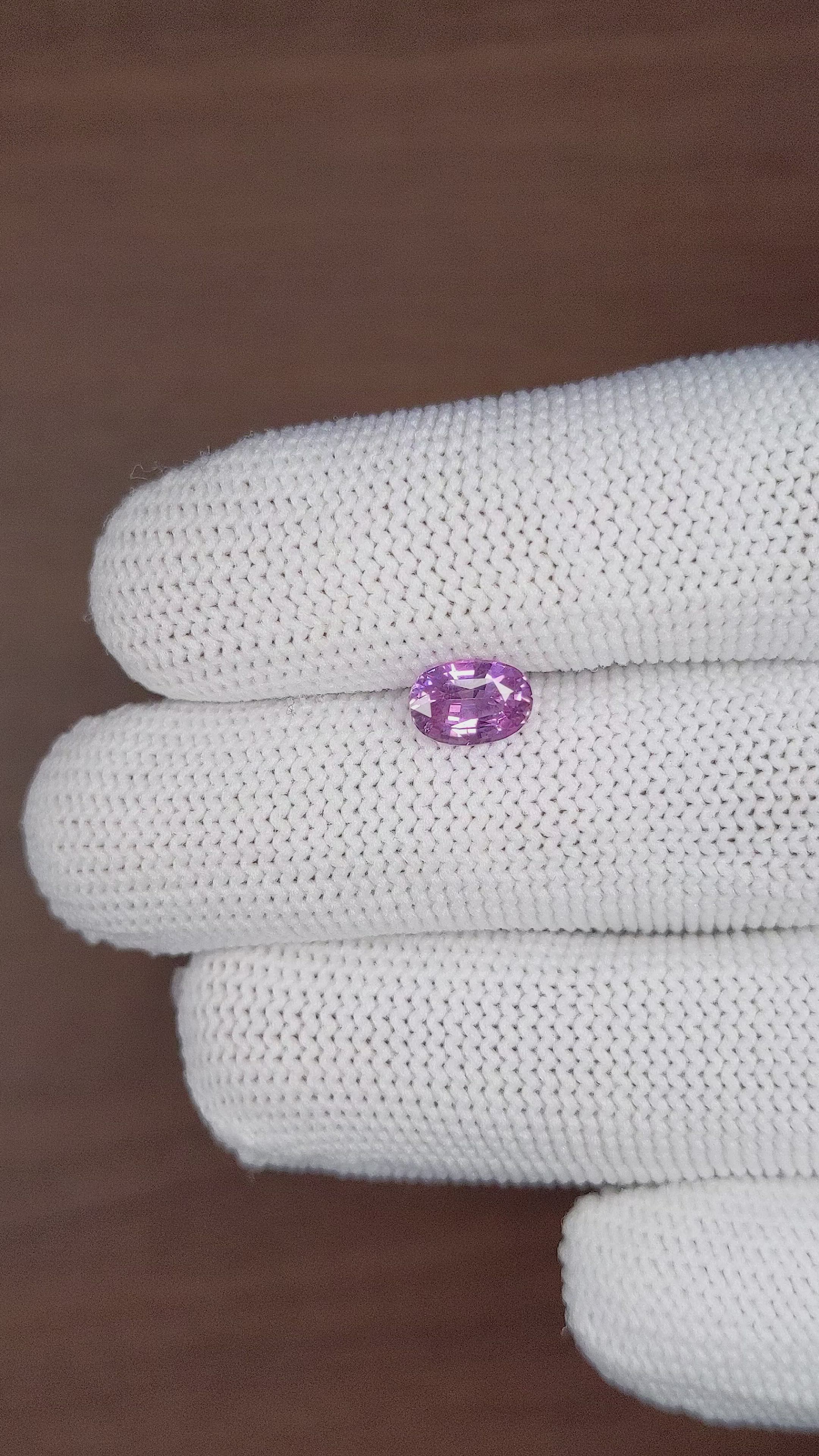 1.32 Ct. Purple Sapphire from Tanzania Size Video