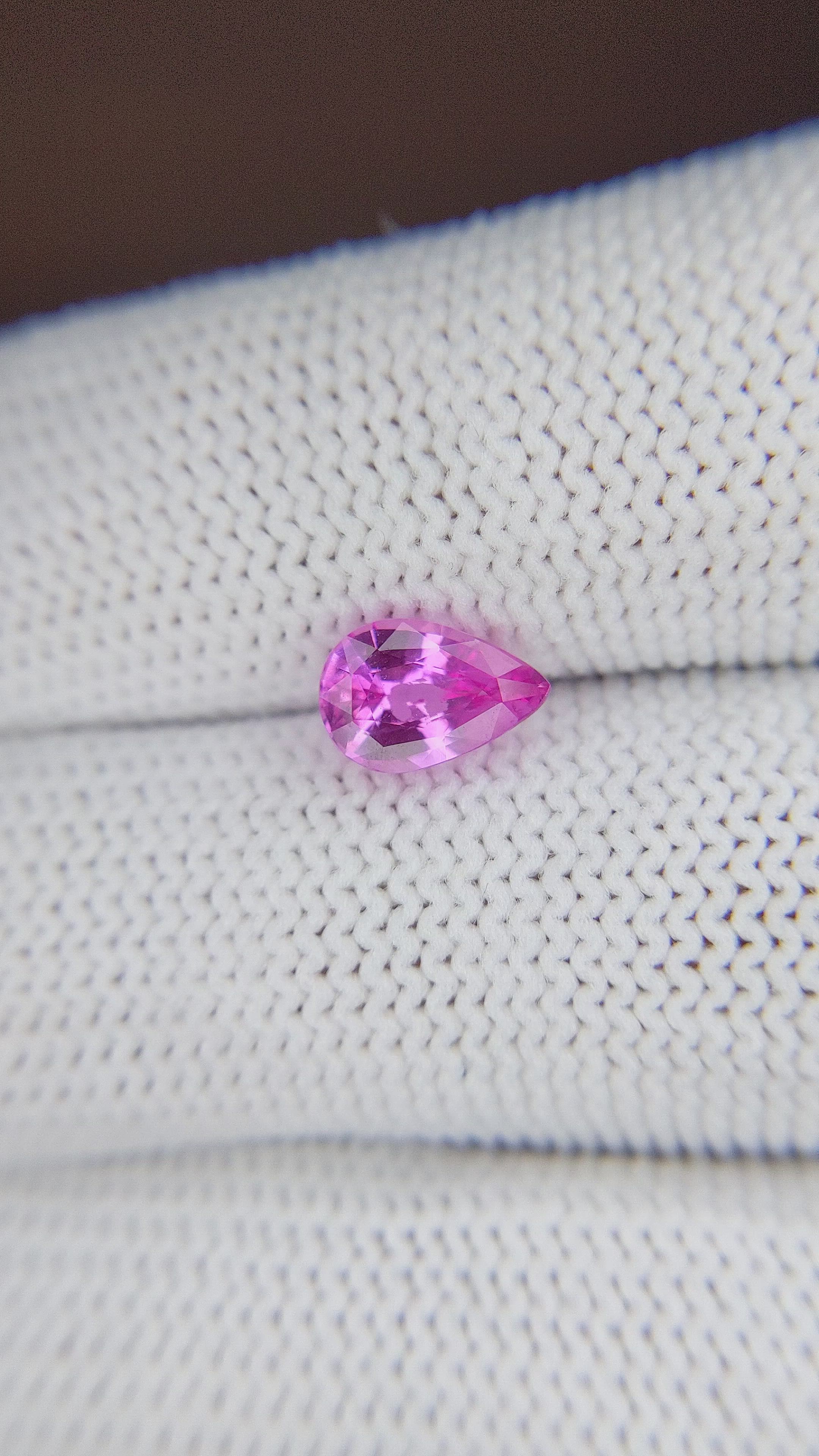 1.25 Ct. Pink Sapphire from Tanzania Size Video