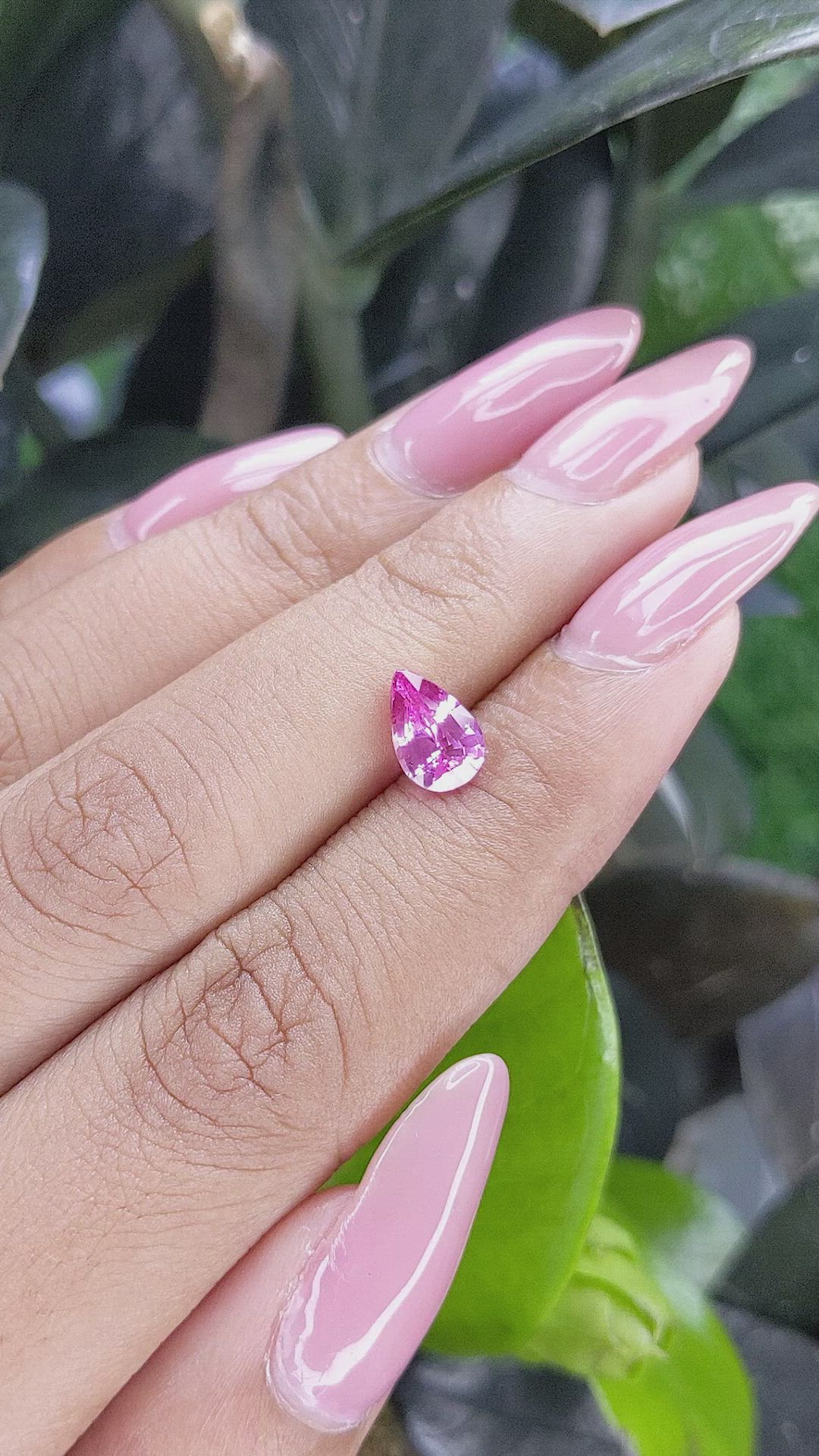 1.25 Ct. Pink Sapphire from Tanzania Size Video