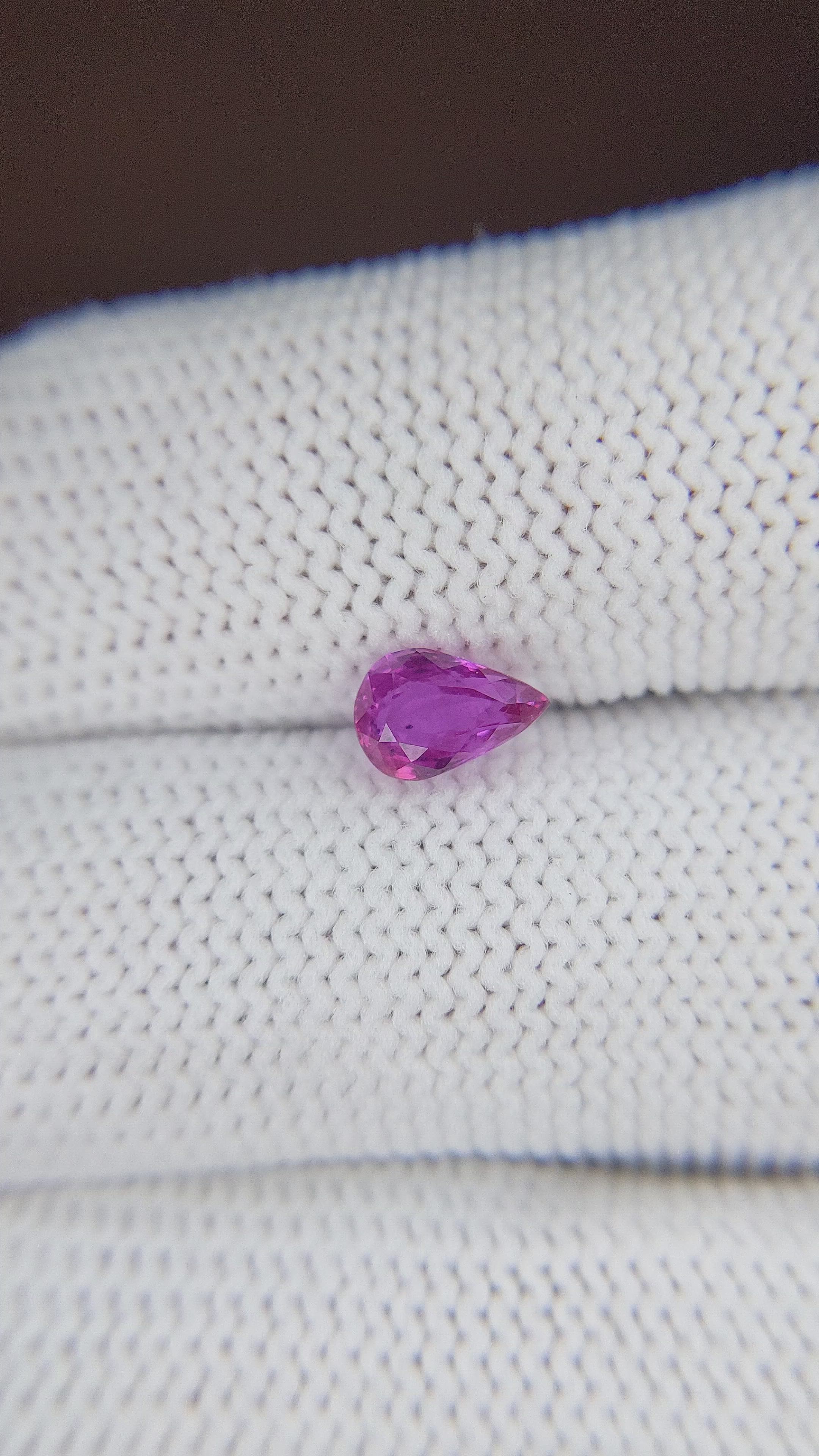 1.01 Ct. Pinkish Purple Sapphire from Tanzania Size Video
