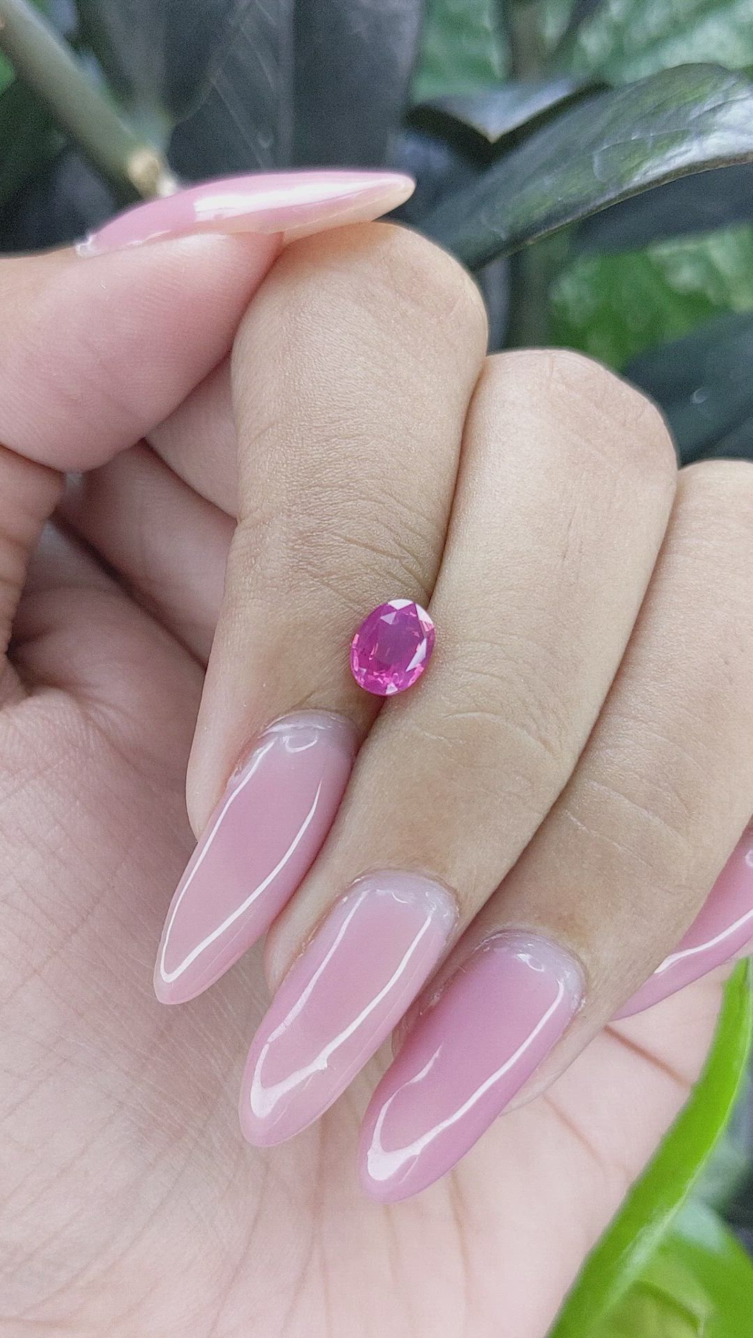 1.02 Ct. Pink Sapphire from Tanzania Size Video