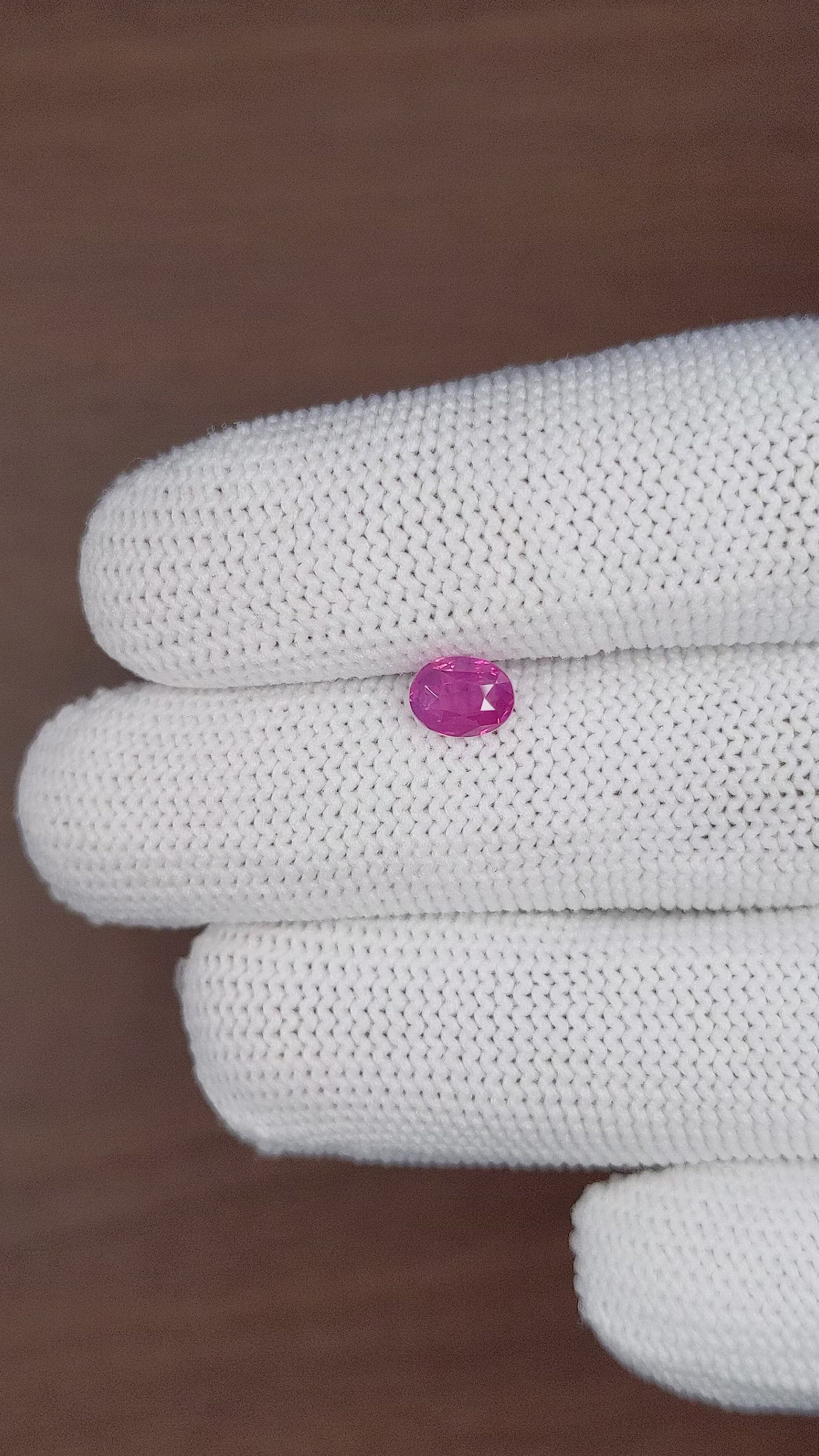 1.02 Ct. Pink Sapphire from Tanzania Size Video