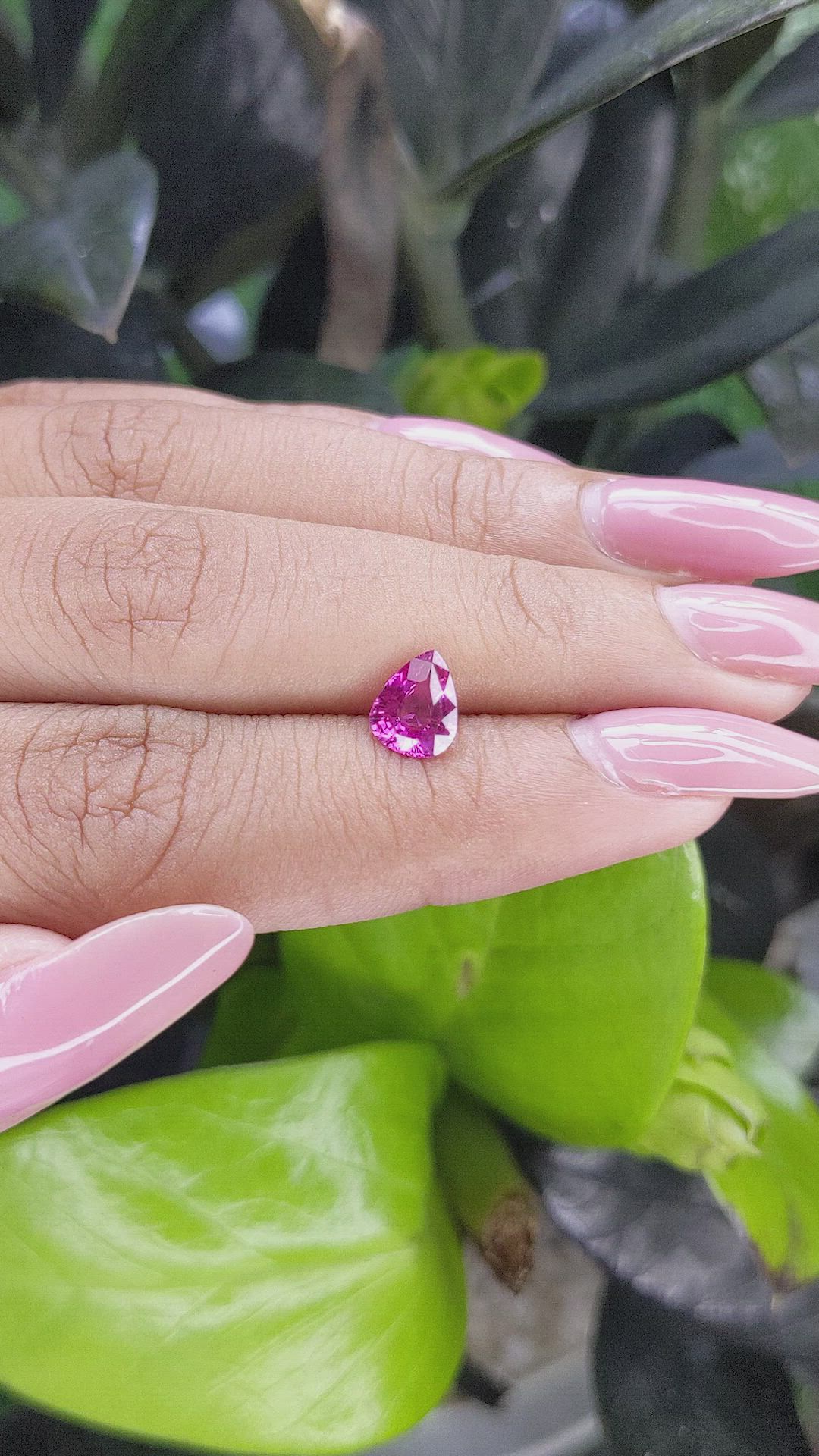 1.08 Ct. Pink Sapphire from Madagascar Size Video
