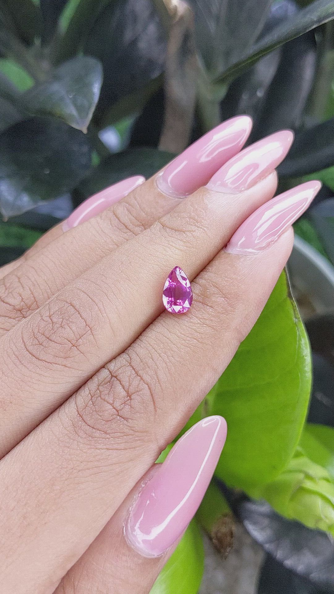 1.44 Ct. Purplish Pink Sapphire from Tanzania Size Video