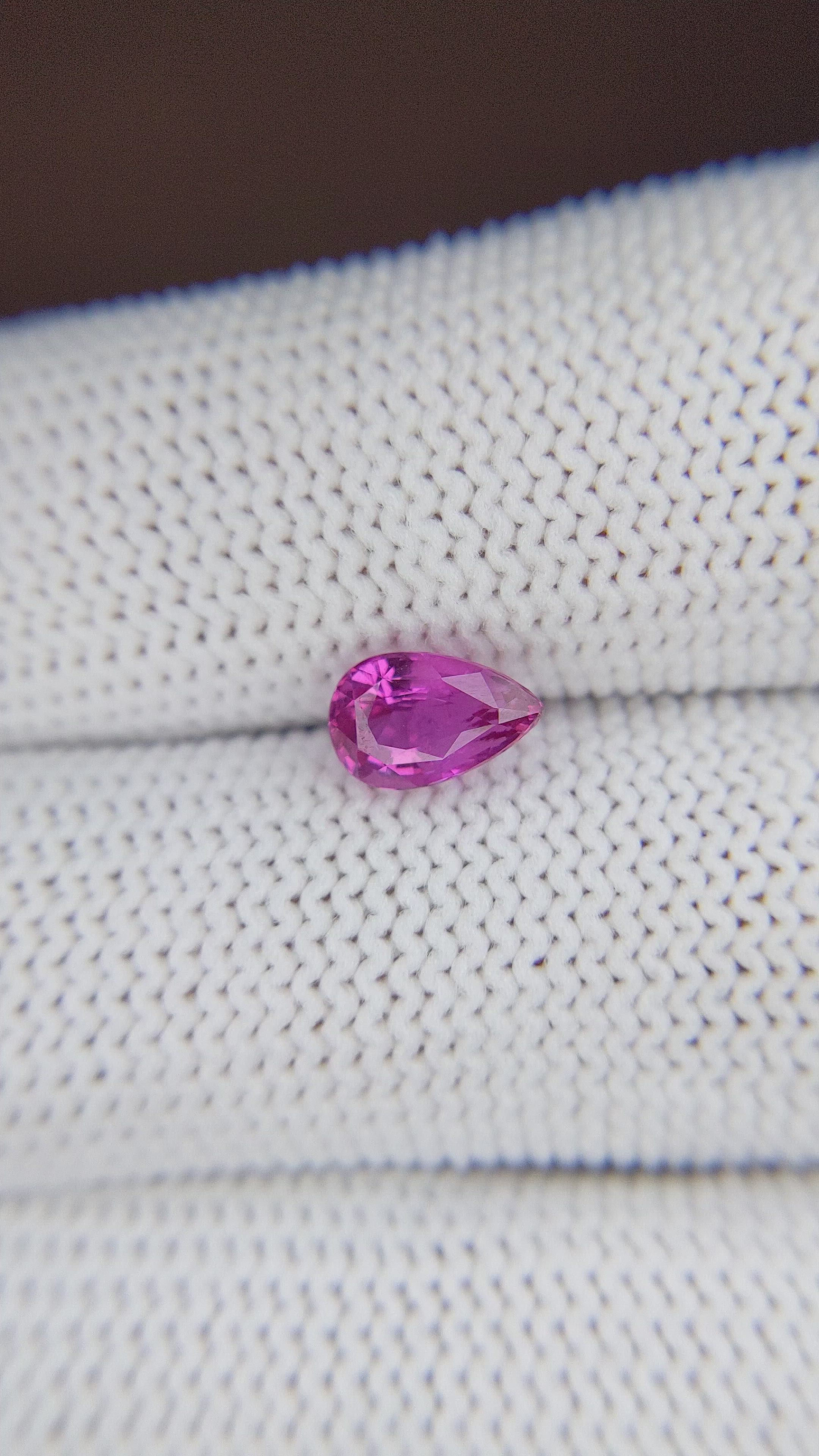 1.44 Ct. Purplish Pink Sapphire from Tanzania Size Video