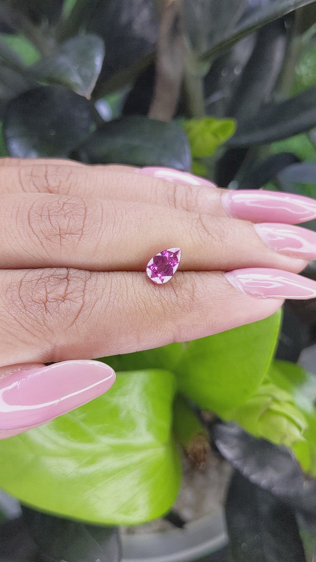 1.44 Ct. Purplish Pink Sapphire from Tanzania Size Video