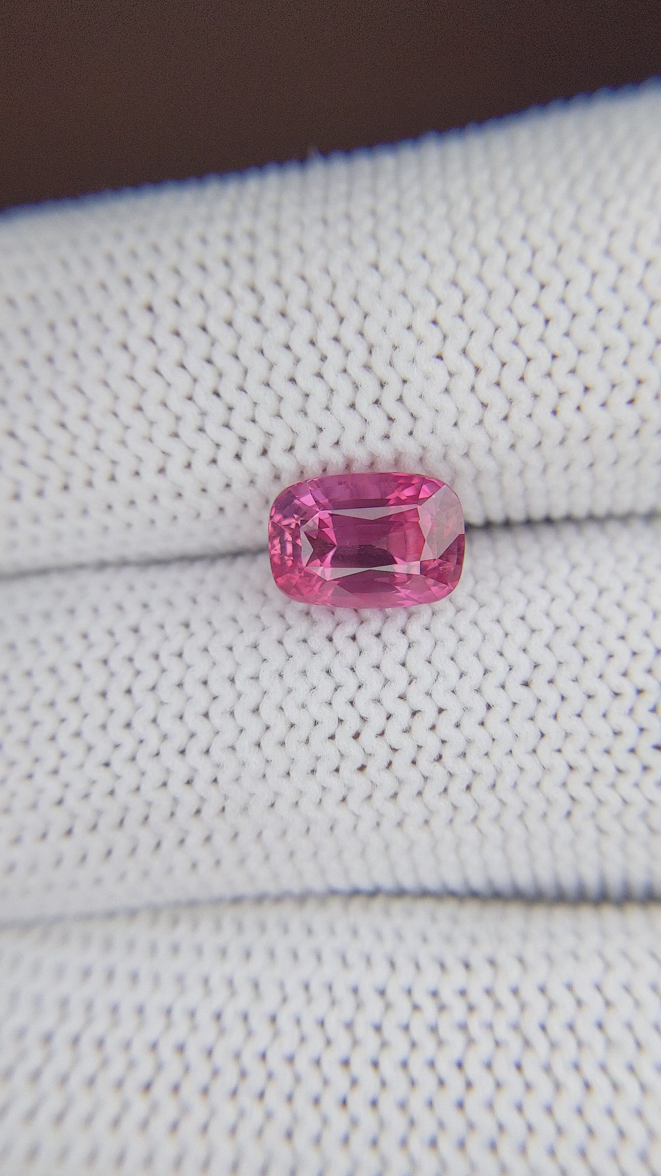 2.60 Ct. Pink Sapphire from Madagascar Size Video