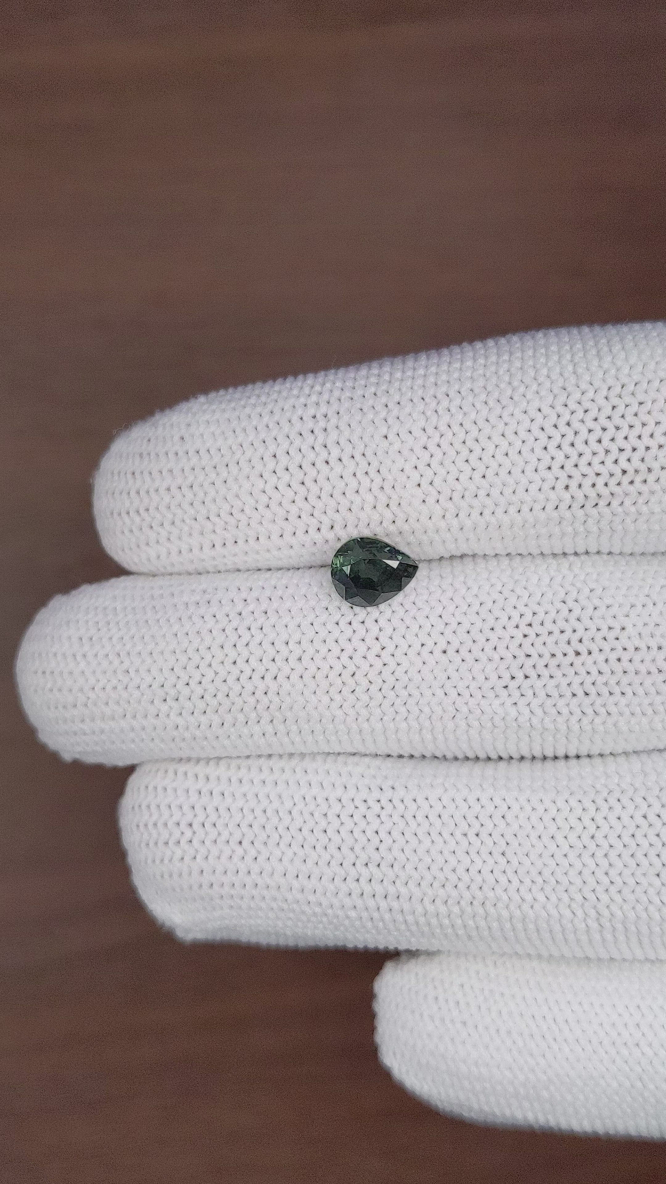 1.53 Ct. Green Sapphire from Tanzania Size Video