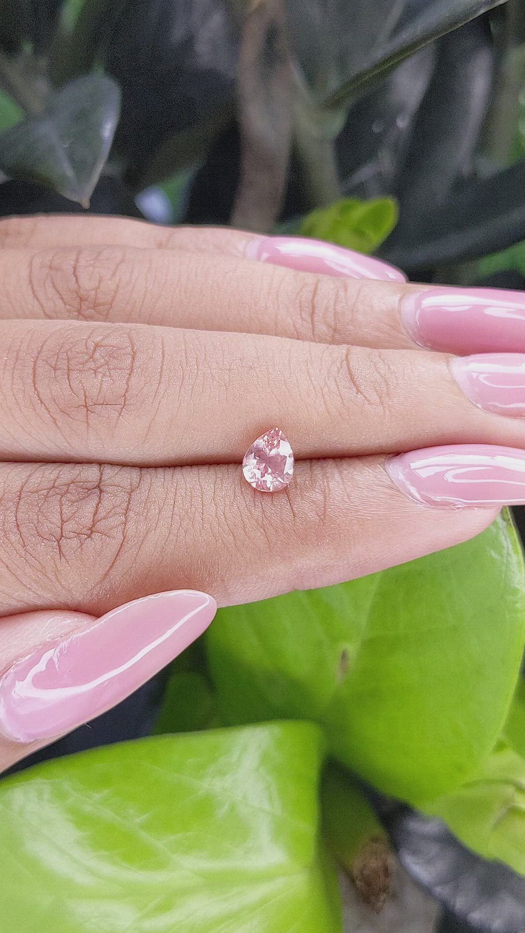 1.03 Ct. Padparadscha Sapphire from Tanzania Size Video