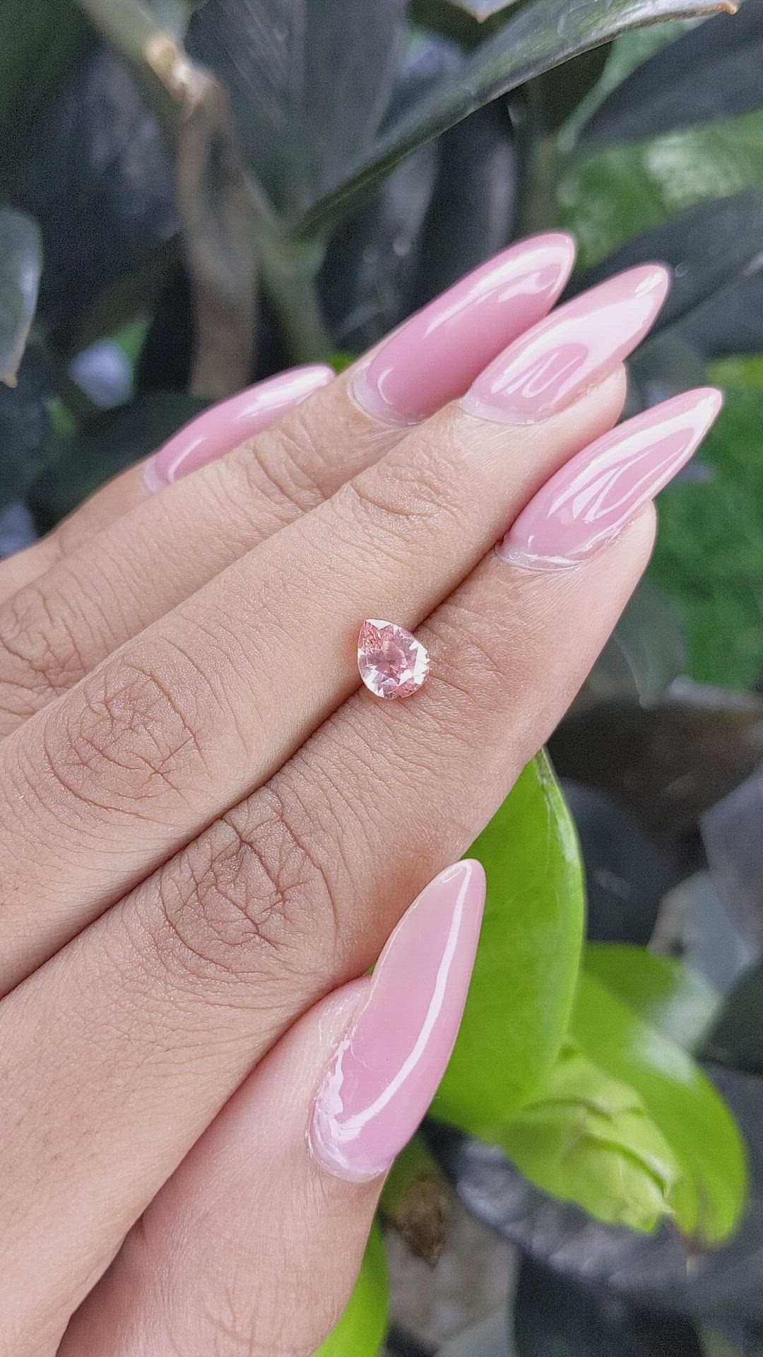 1.03 Ct. Padparadscha Sapphire from Tanzania Size Video