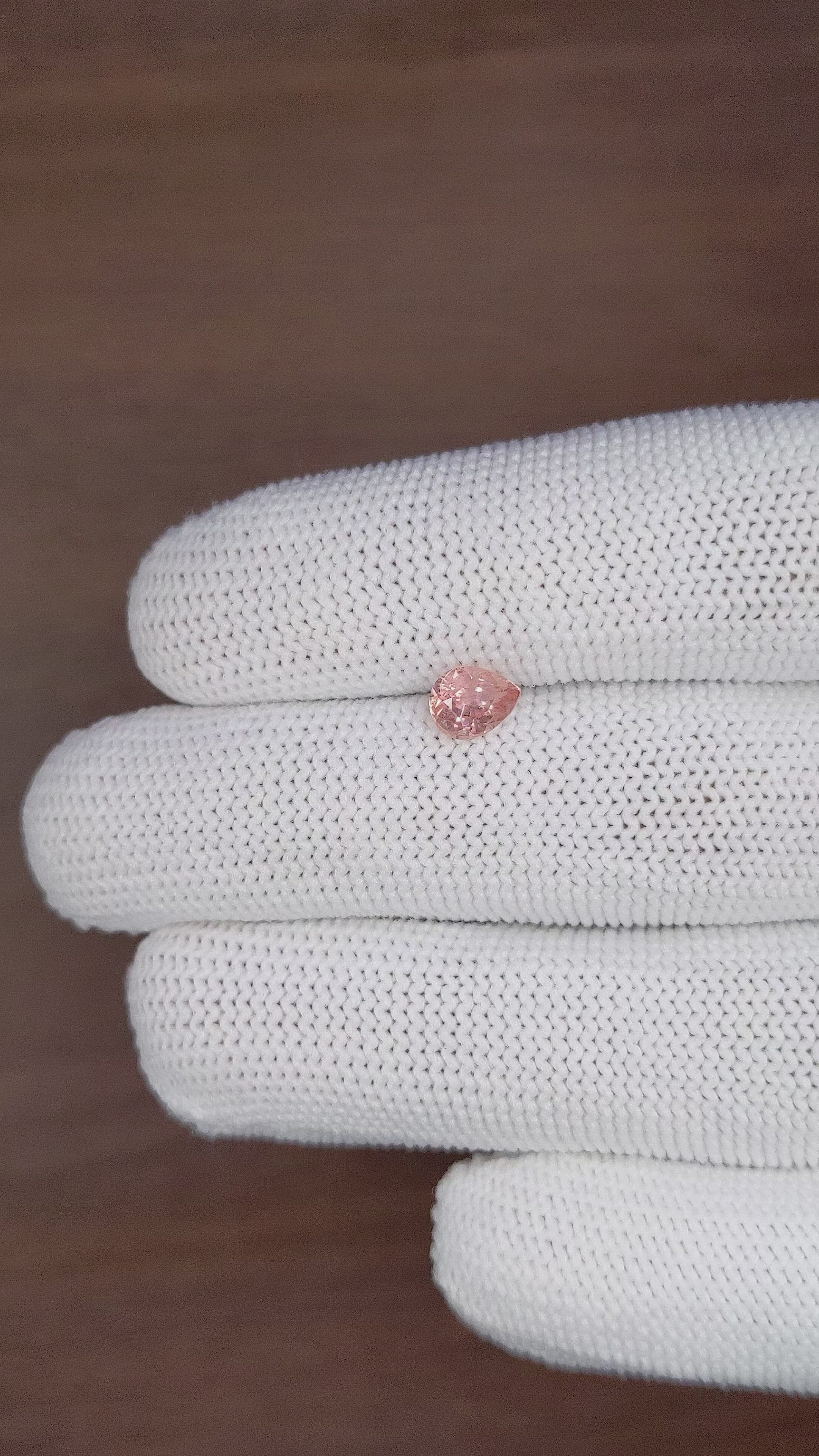 1.03 Ct. Padparadscha Sapphire from Tanzania Size Video