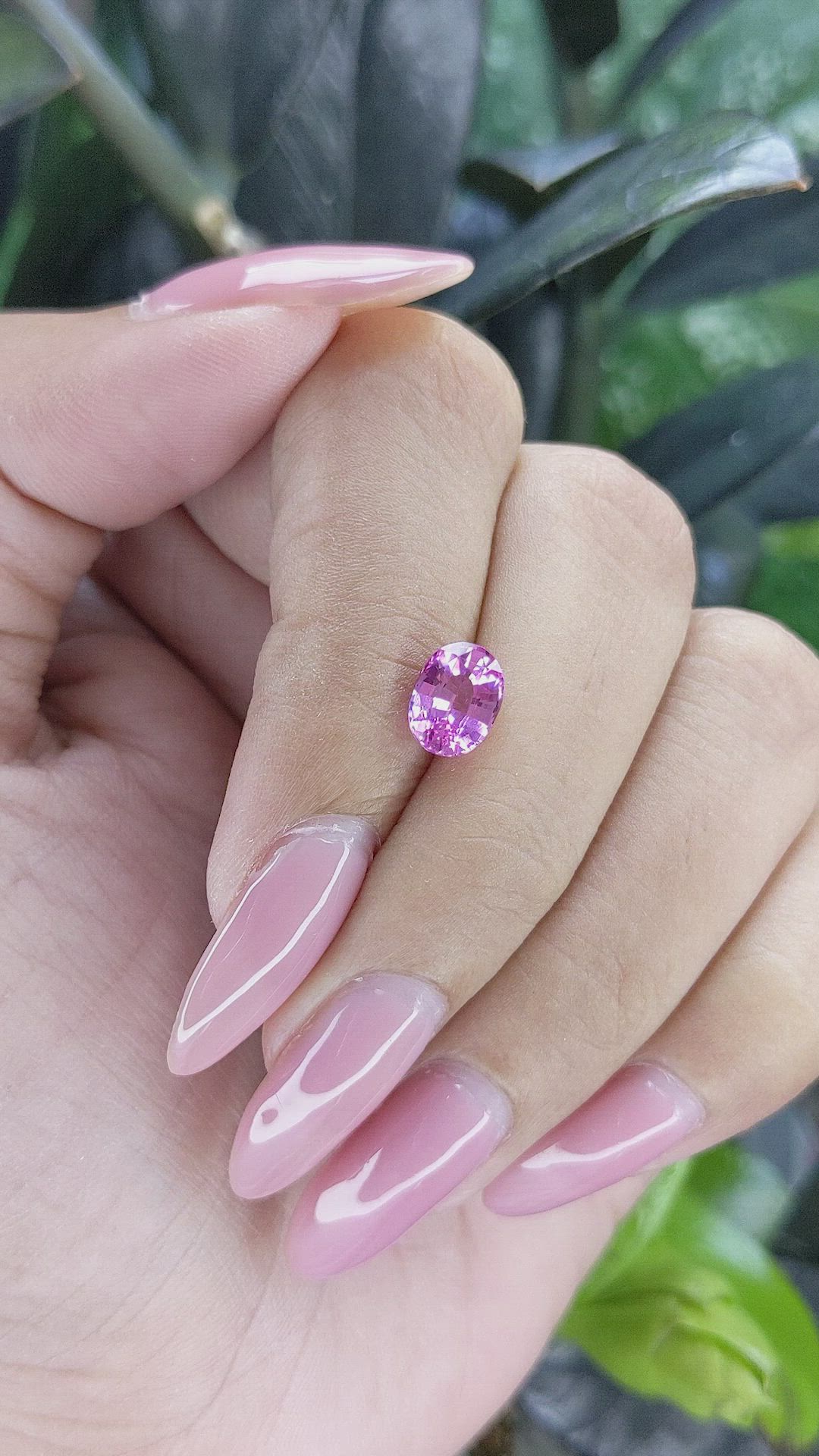 1.60 Ct. Purple Sapphire from Tanzania Size Video