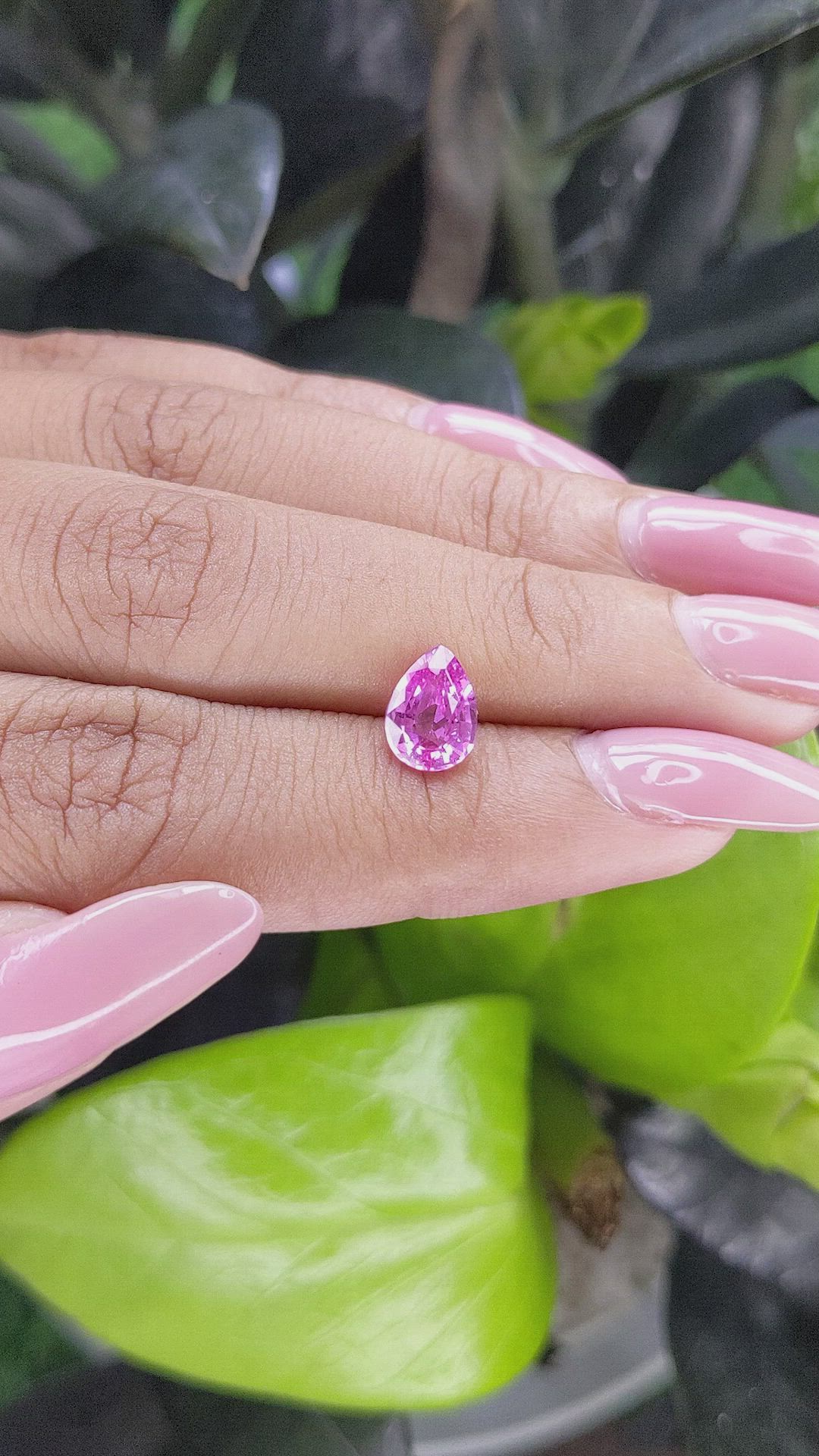 1.51 Ct. Pink Sapphire from Tanzania Size Video