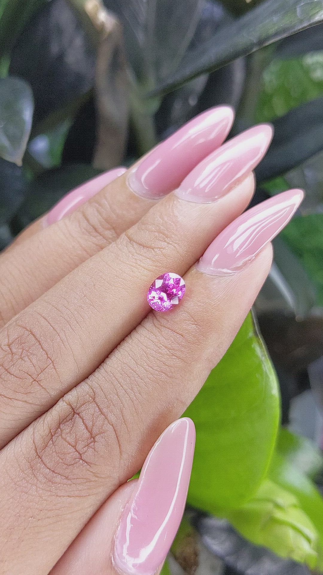 1.24 Ct. Pink Sapphire from Tanzania Size Video