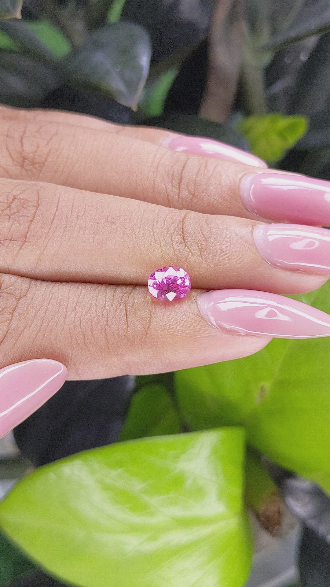 1.24 Ct. Pink Sapphire from Tanzania Size Video