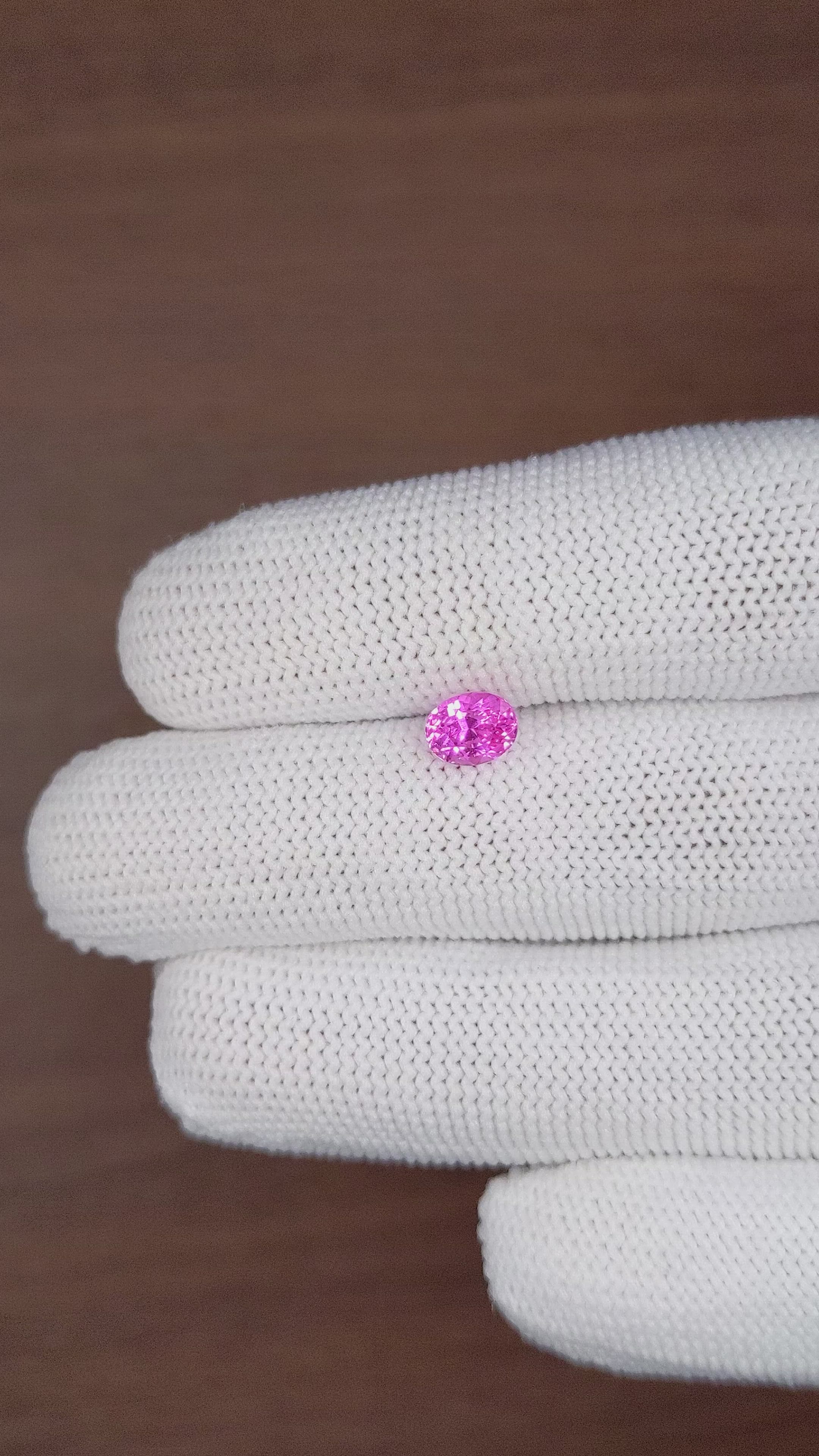 1.24 Ct. Pink Sapphire from Tanzania Size Video