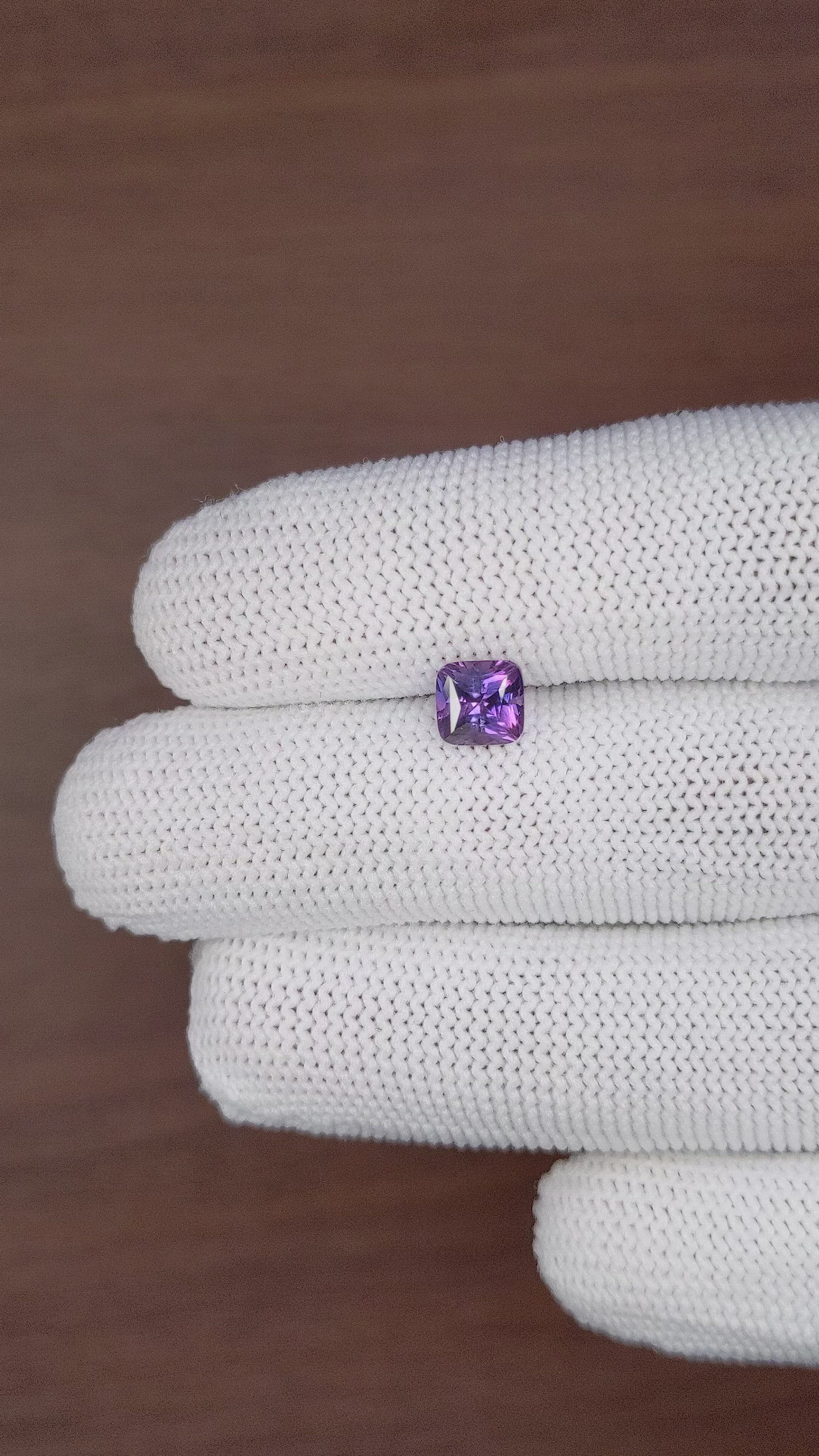 1.38 Ct. Bluish Purple Sapphire from Tanzania Size Video