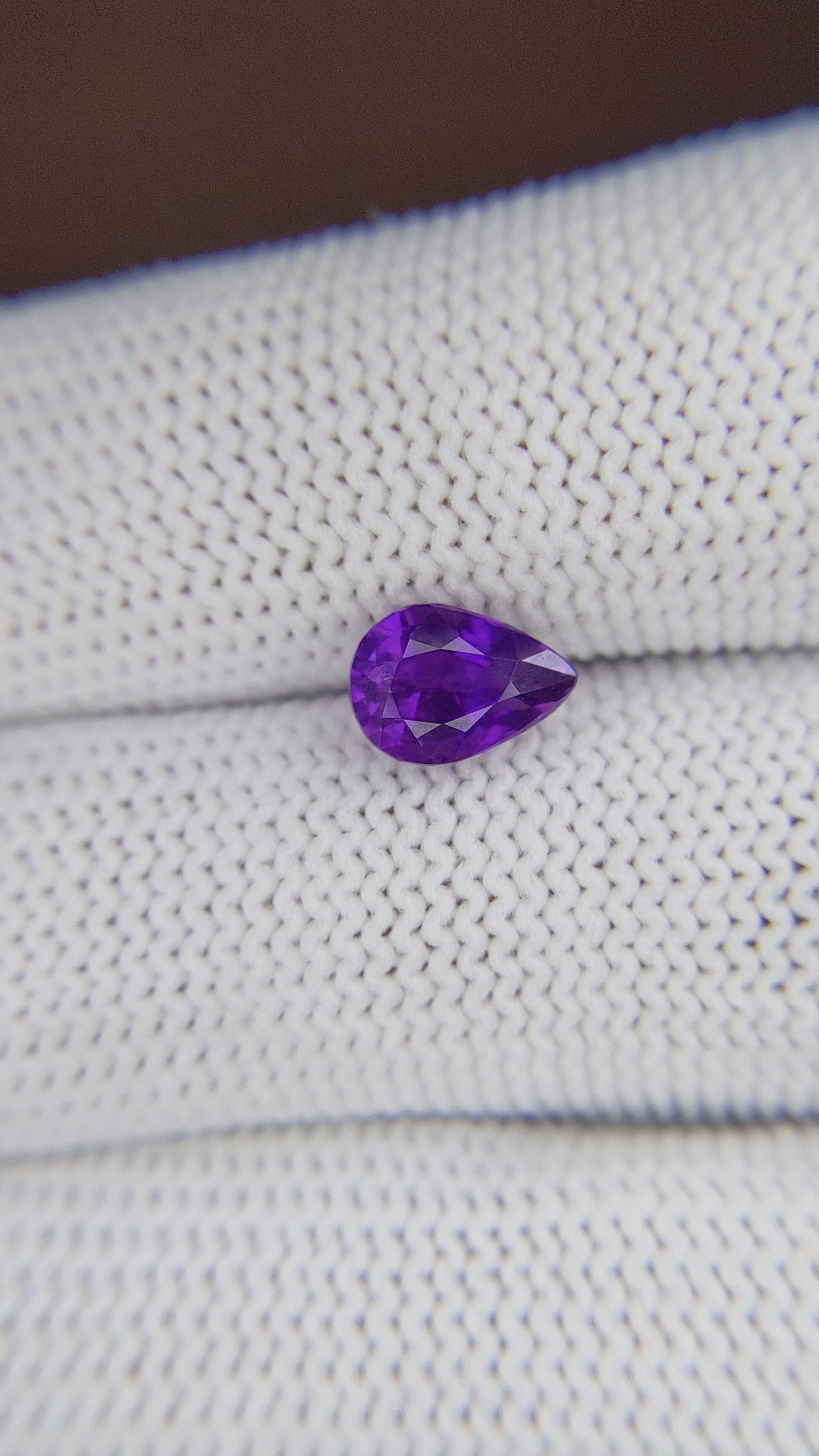 1.75 Ct. Purple Sapphire from Tanzania Size Video