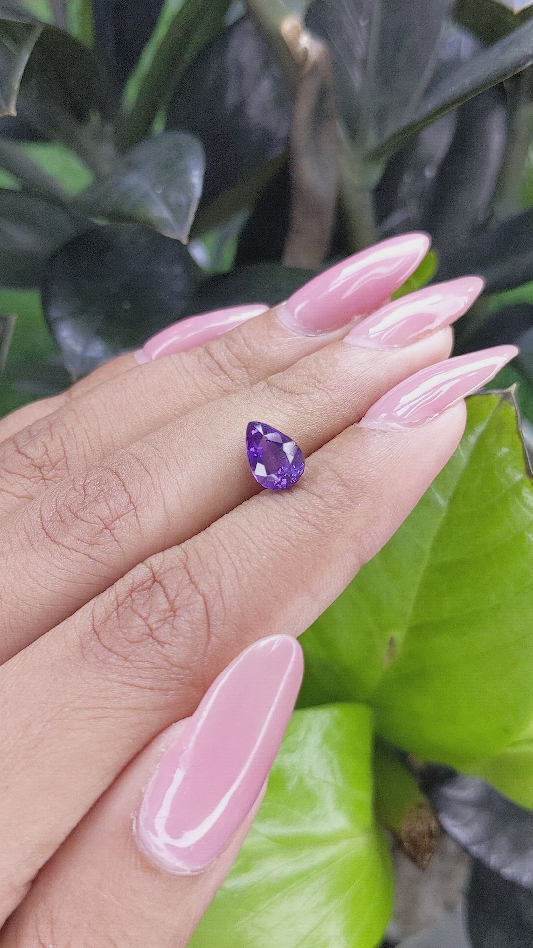 1.75 Ct. Purple Sapphire from Tanzania Size Video