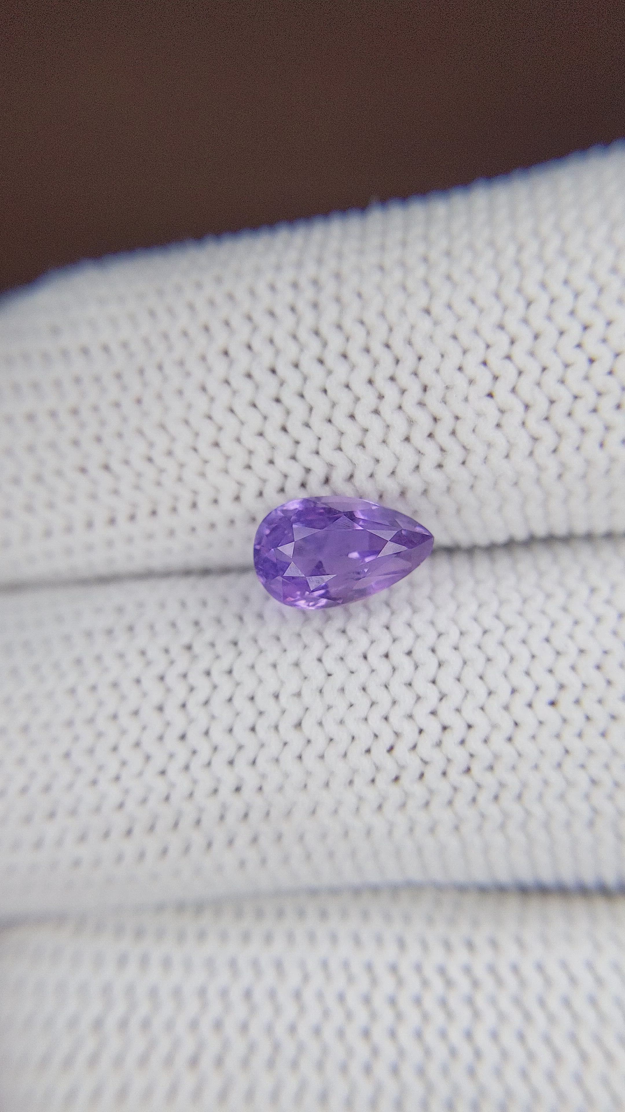 1.89 Ct. Bluish Purple Sapphire from Tanzania Size Video