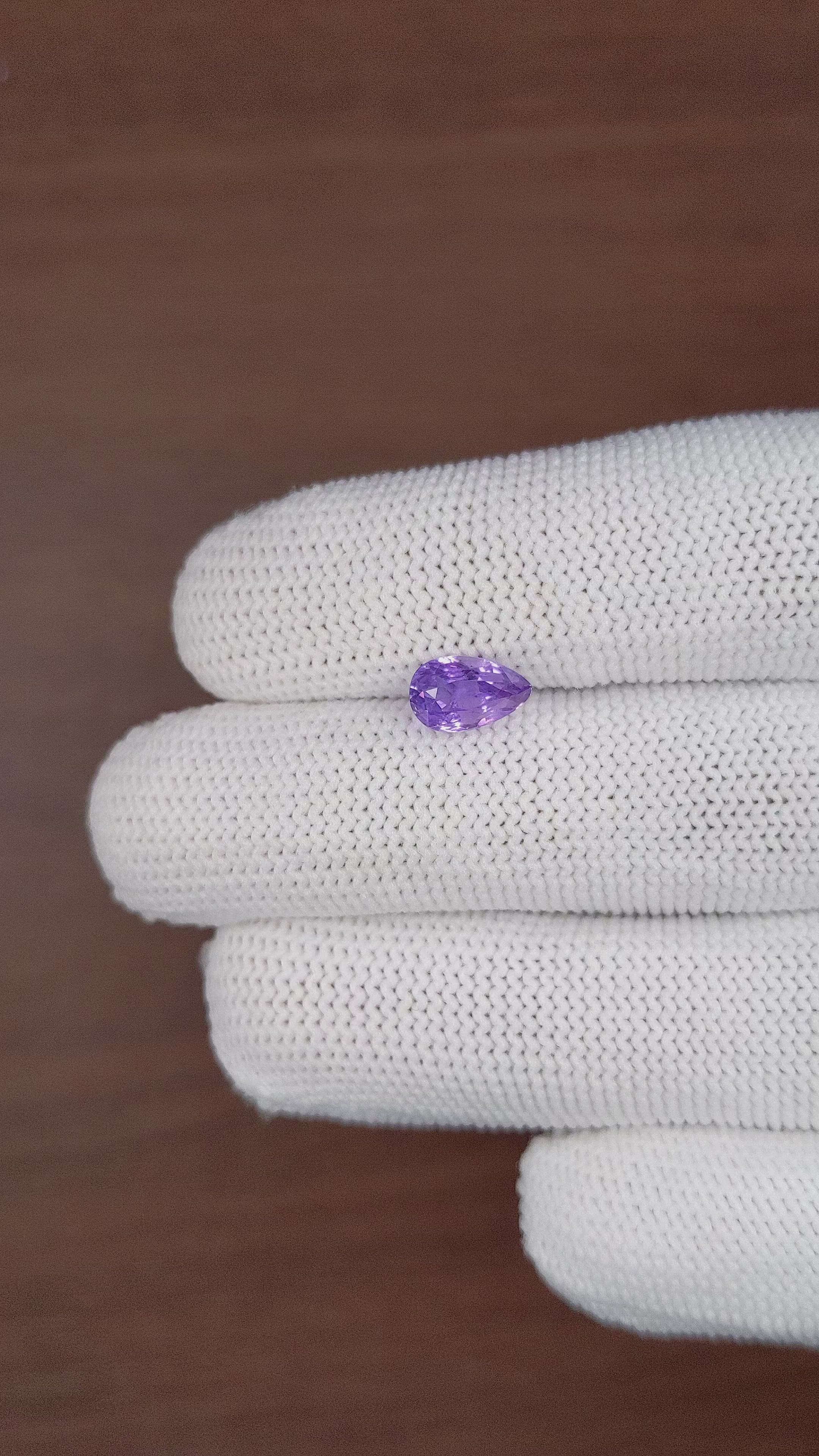 1.89 Ct. Bluish Purple Sapphire from Tanzania Size Video