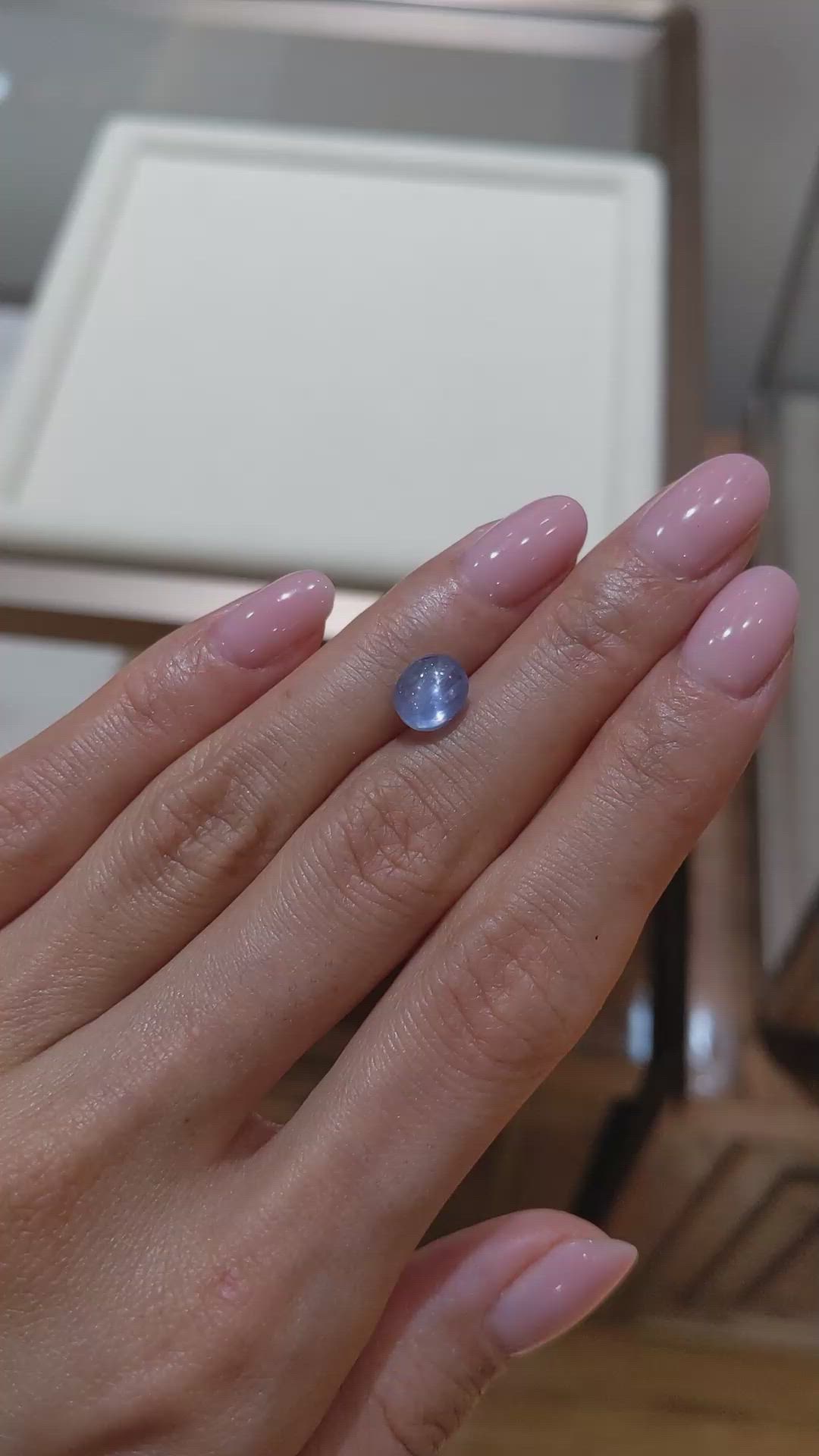 3.05 Ct. Blue Star Sapphire from Burma (Myanmar) Size Video