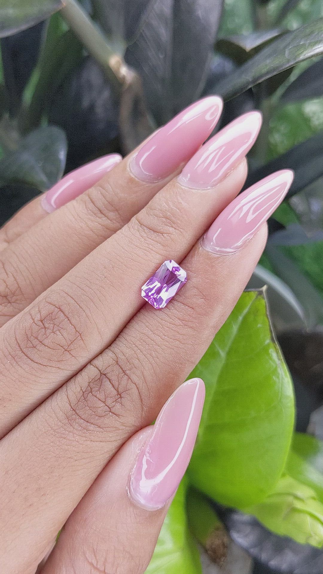 1.70 Ct. Purple Sapphire from Tanzania Size Video