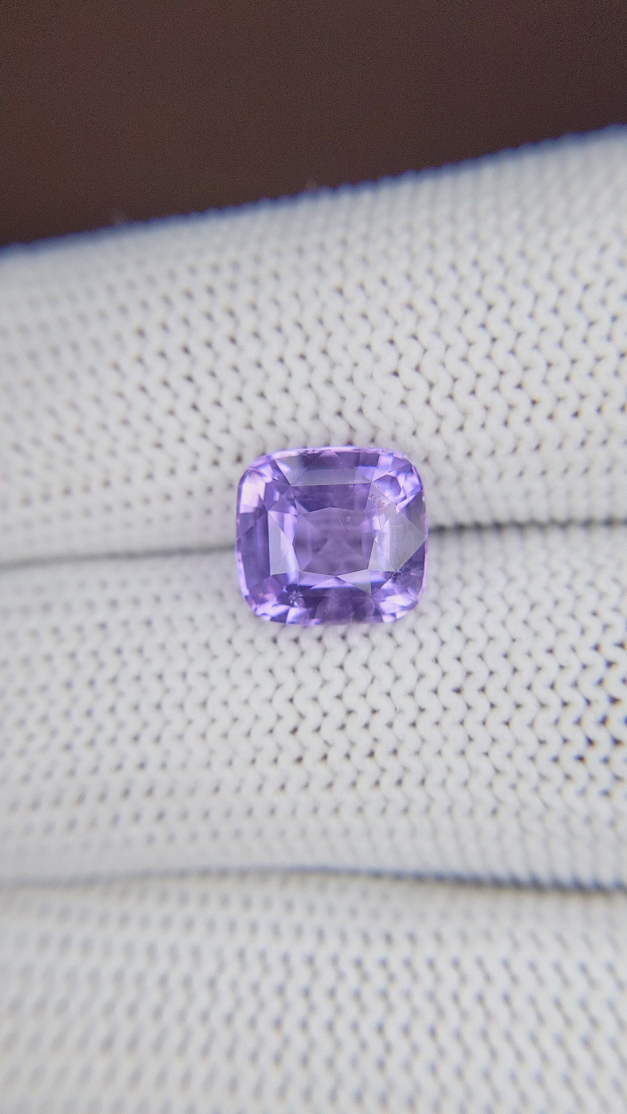 4.11 Ct. Bluish Purple Sapphire from Ceylon (Sri Lanka) Size Video