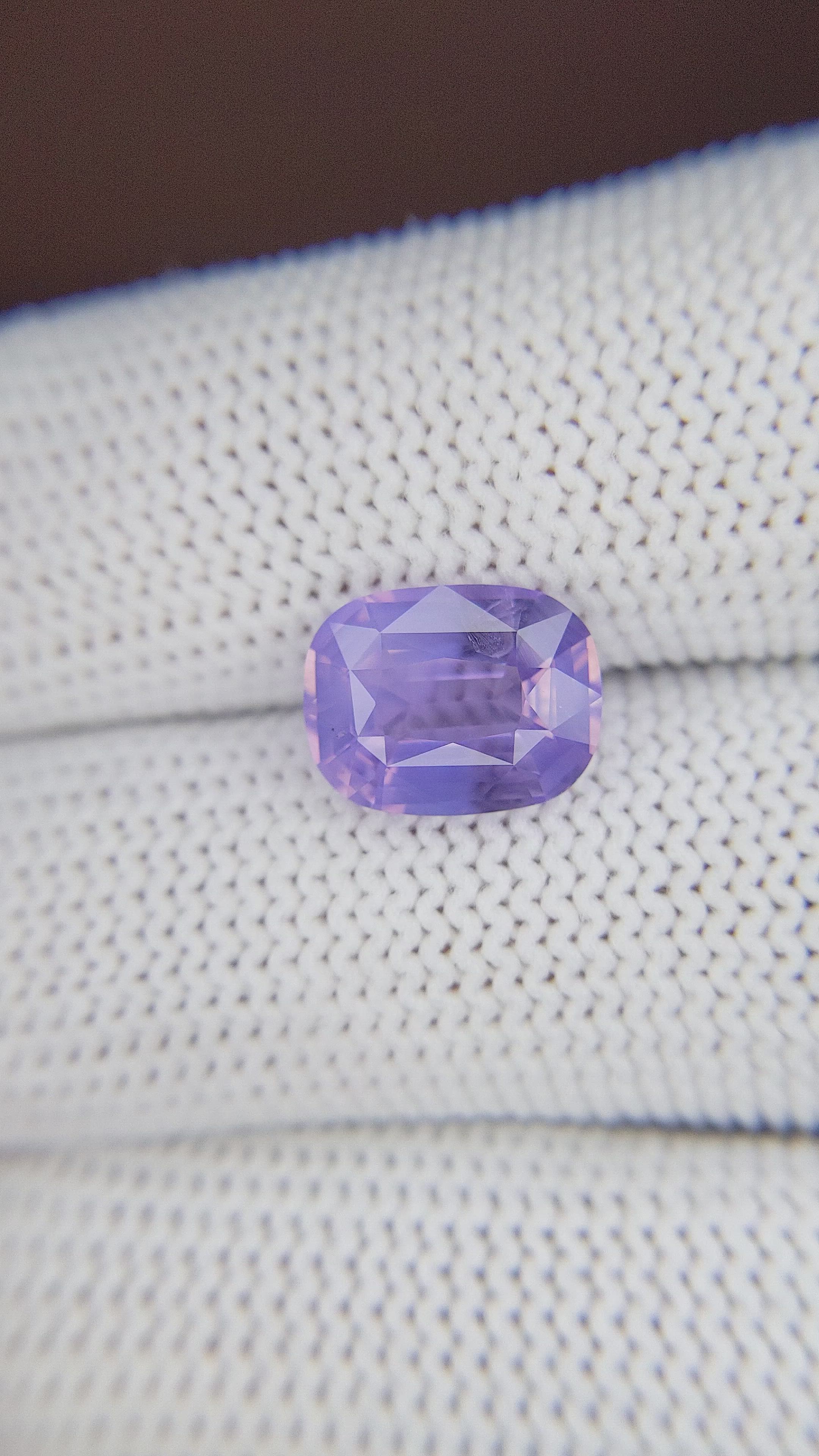 4.01 Ct. Purple Sapphire from Ceylon (Sri Lanka) Size Video