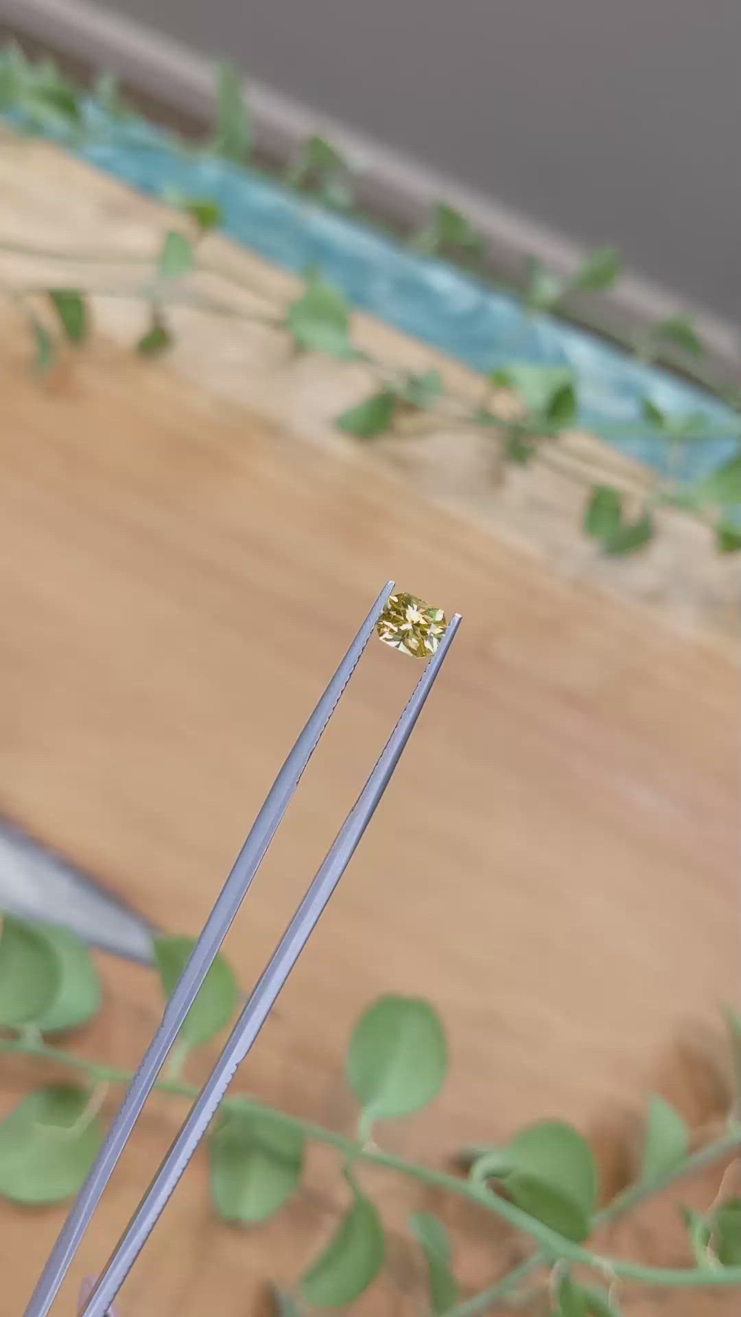 0.96 Ct. Yellow Sapphire from Ceylon (Sri Lanka) Size Video