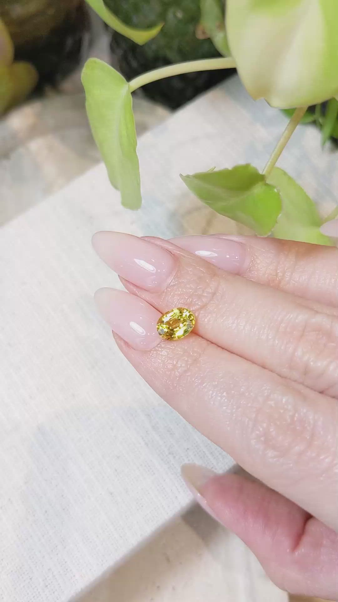 1.43 Ct. Yellow Sapphire from Ceylon (Sri Lanka) Size Video