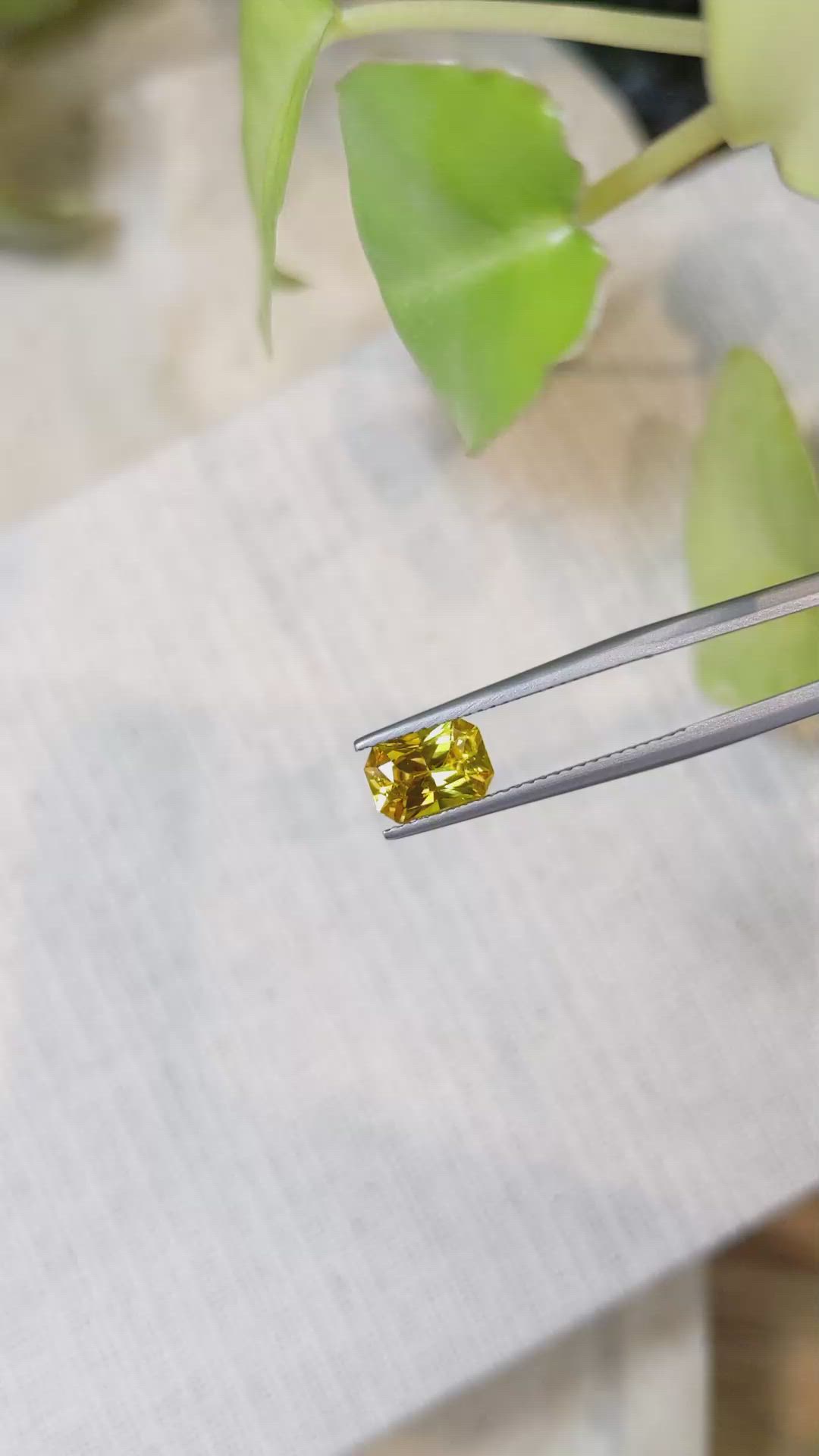 1.50 Ct. Yellow Sapphire from Ceylon (Sri Lanka) Size Video