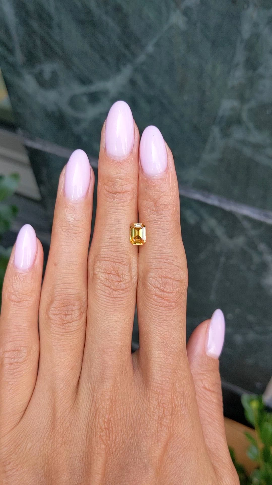 1.21 Ct. Yellow Sapphire from Ceylon (Sri Lanka) Size Video