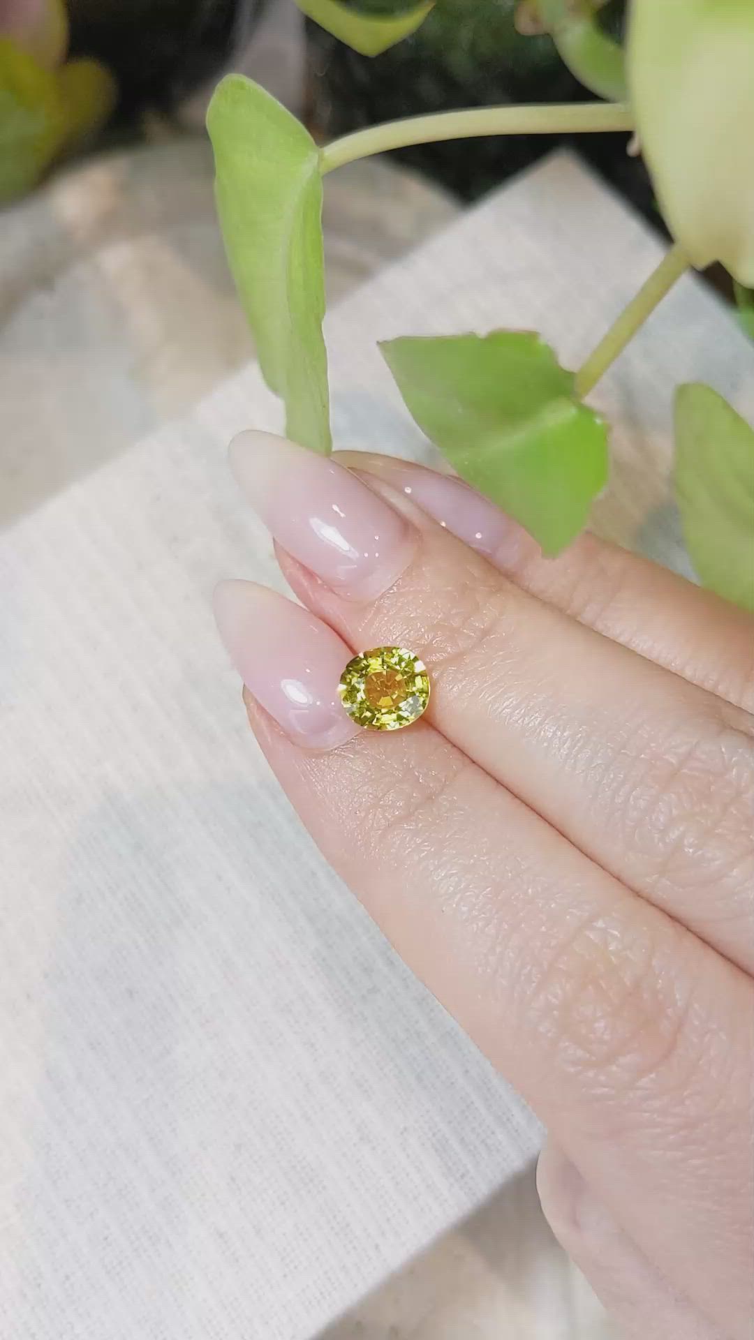 2.06 Ct. Yellow Sapphire from Ceylon (Sri Lanka) Size Video