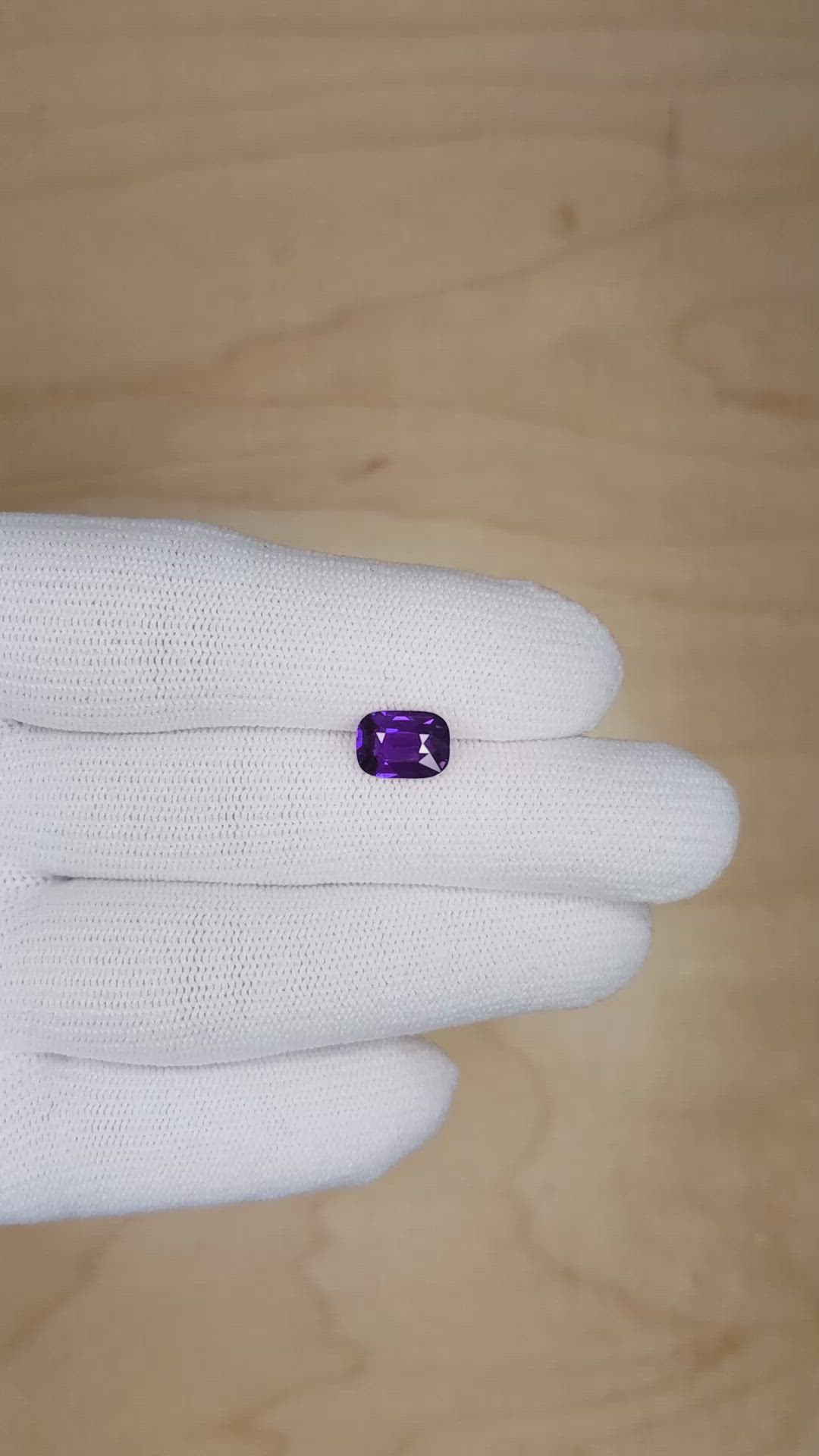 2.02 Ct. Color Change Sapphire from Ceylon (Sri Lanka) Size Video