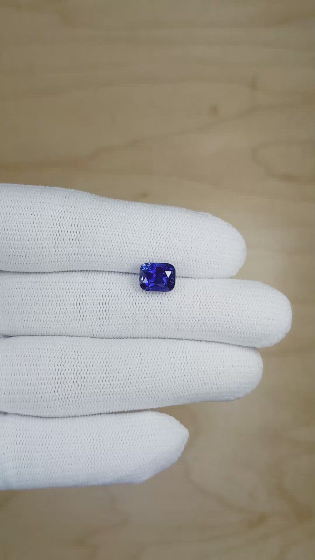2.99 Ct. Blue Sapphire from Madagascar Size Video