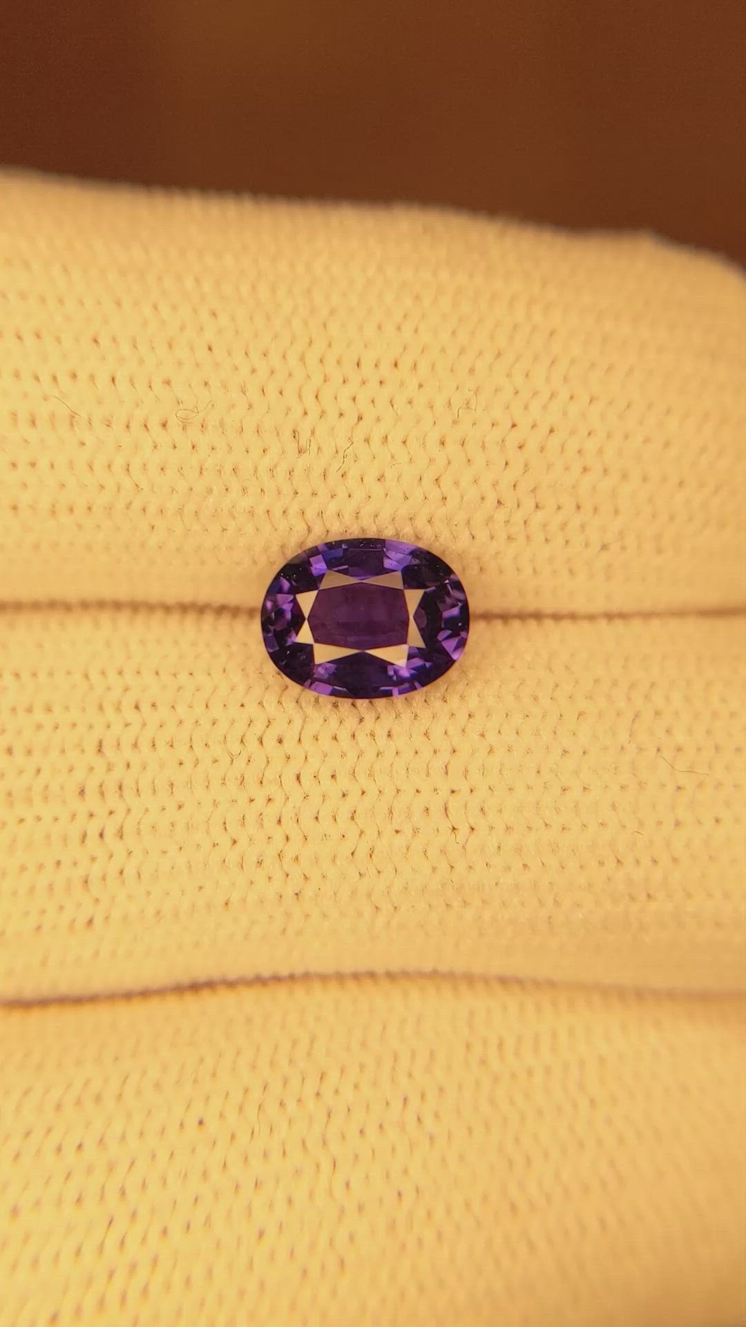 1.54 Ct. Color Change Sapphire from Ceylon (Sri Lanka) Size Video