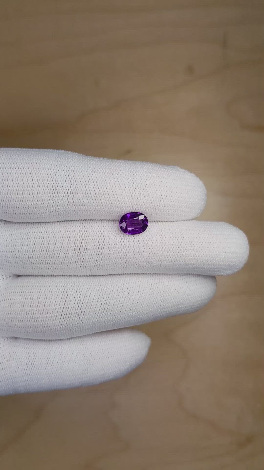 1.54 Ct. Color Change Sapphire from Ceylon (Sri Lanka) Size Video