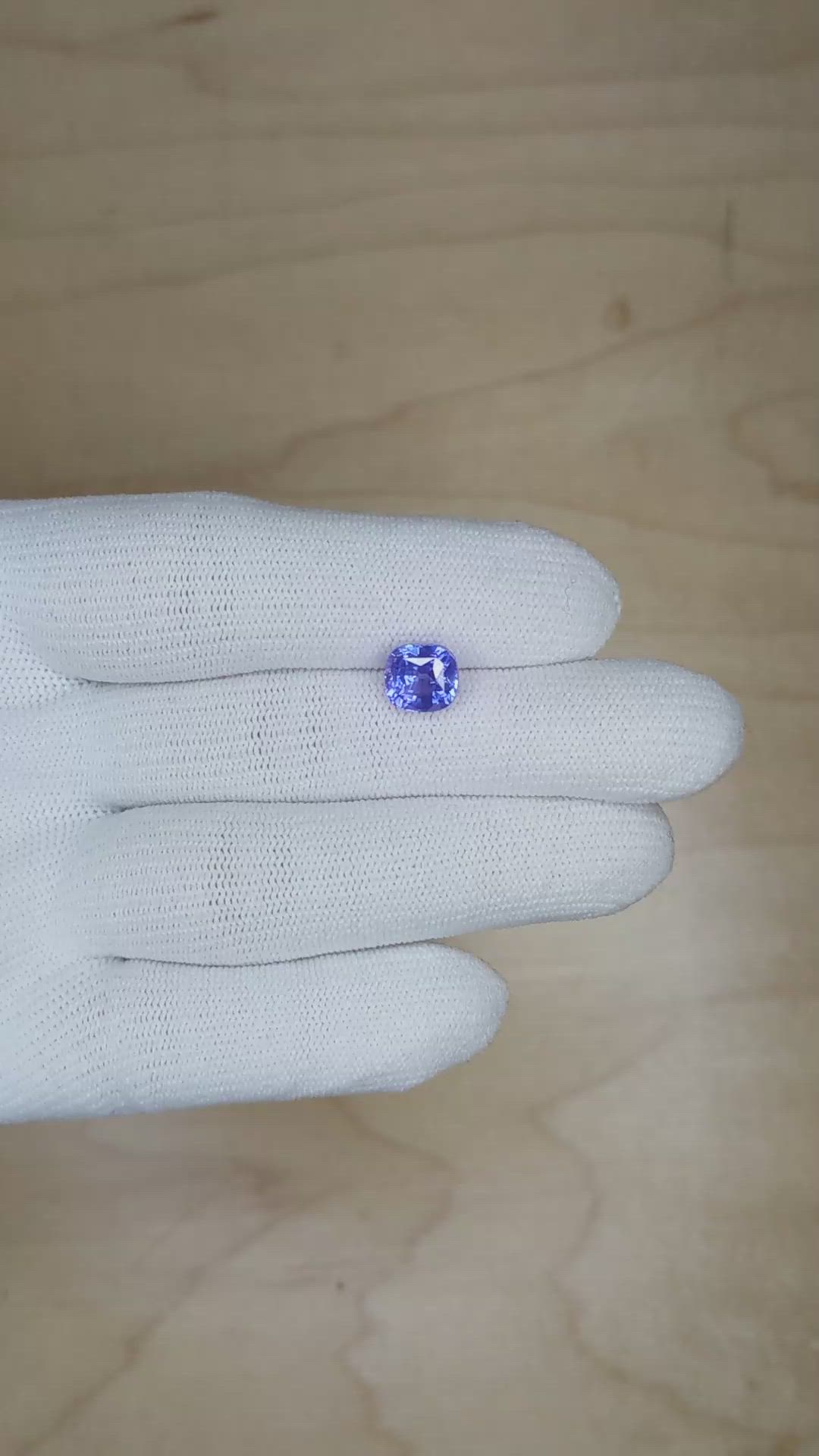 2.94 Ct. Blue Sapphire from Ceylon (Sri Lanka) Size Video