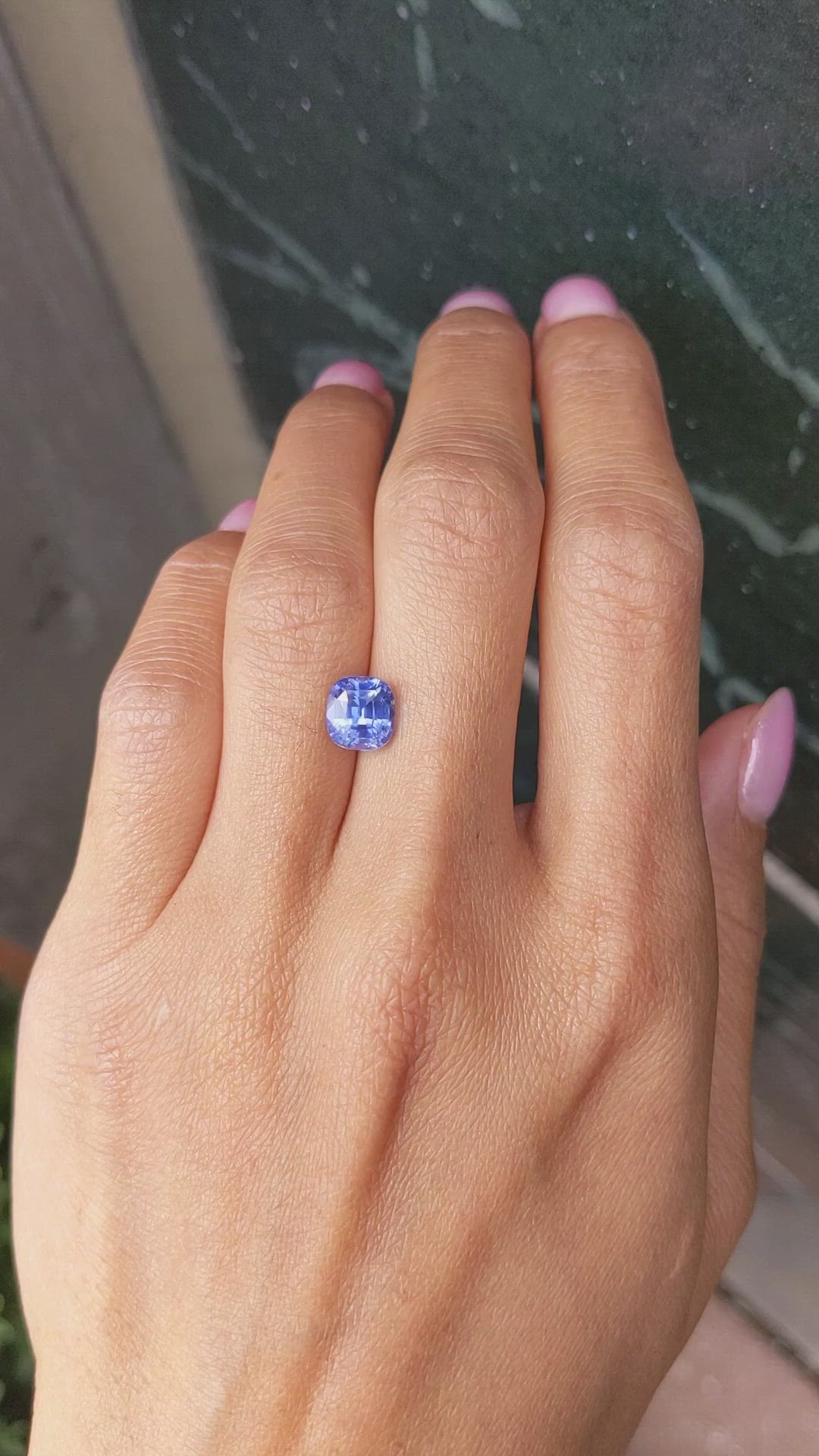 2.94 Ct. Blue Sapphire from Ceylon (Sri Lanka) Size Video