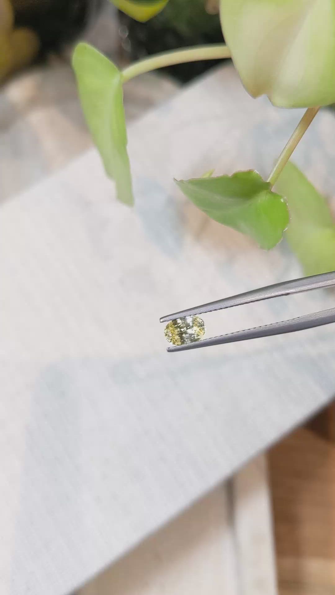 0.67 Ct. Yellow Sapphire from Ceylon (Sri Lanka) Size Video