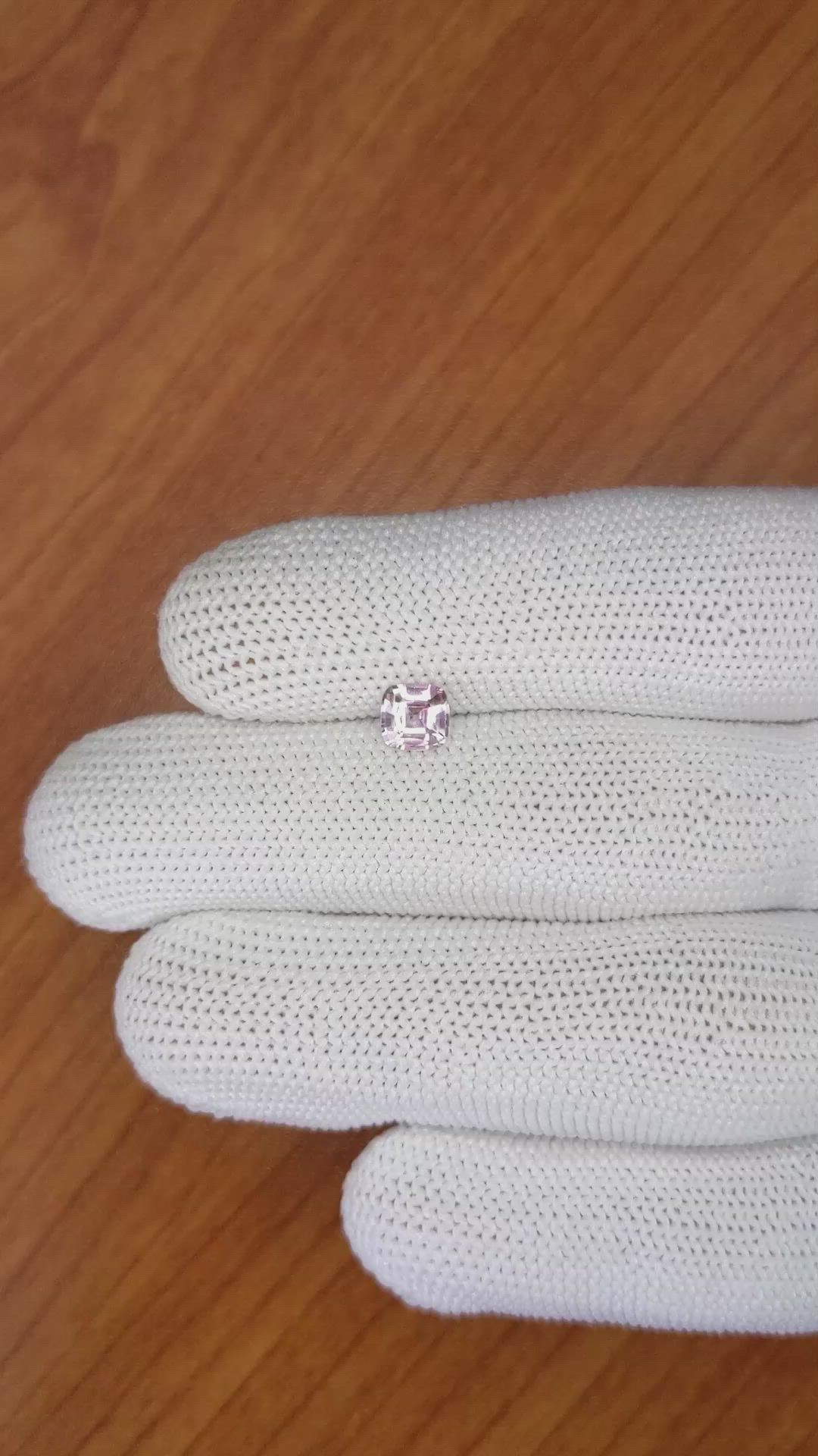 0.84 Ct. Pink Sapphire from Ceylon (Sri Lanka) Size Video