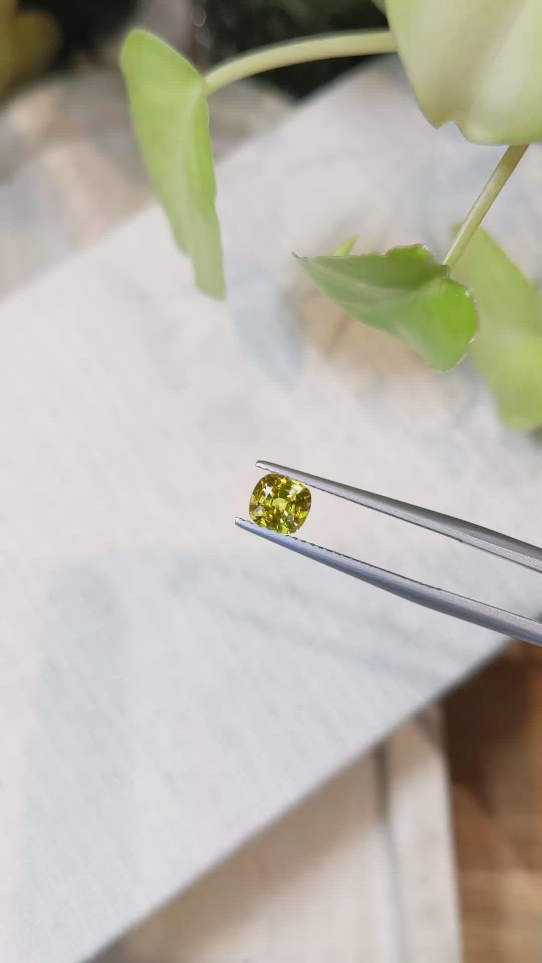 0.92 Ct. Orangish Yellow Sapphire from Ceylon (Sri Lanka) Size Video