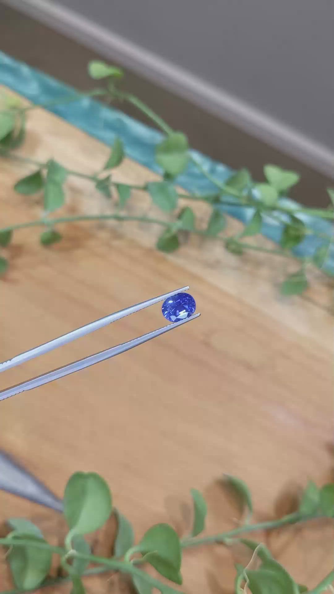 2.50 Ct. Blue Sapphire from Ceylon (Sri Lanka) Size Video